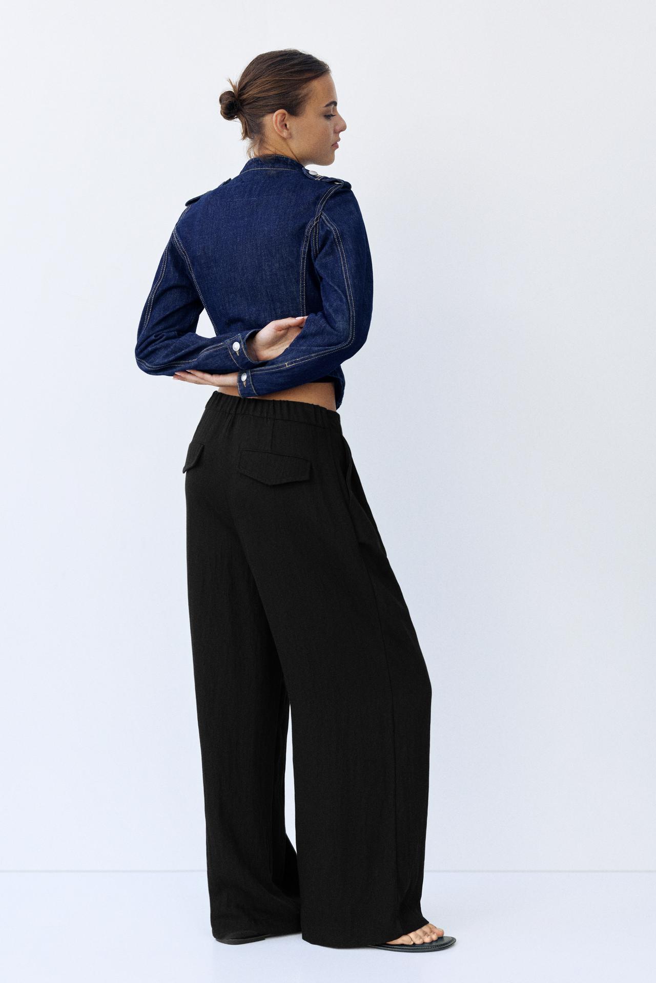 Darted smart trousers — Black