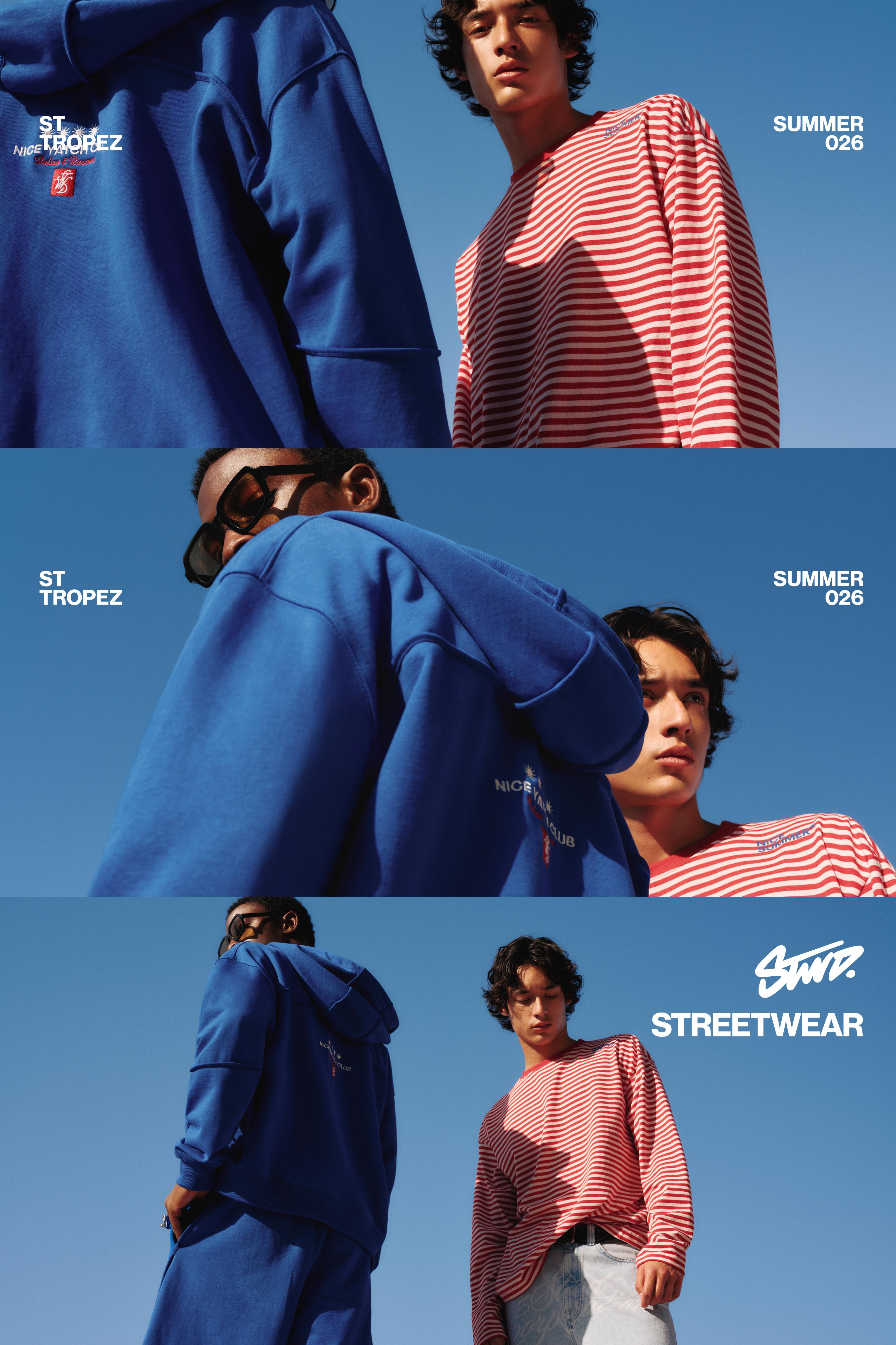 Striped STWD T-shirt — Red