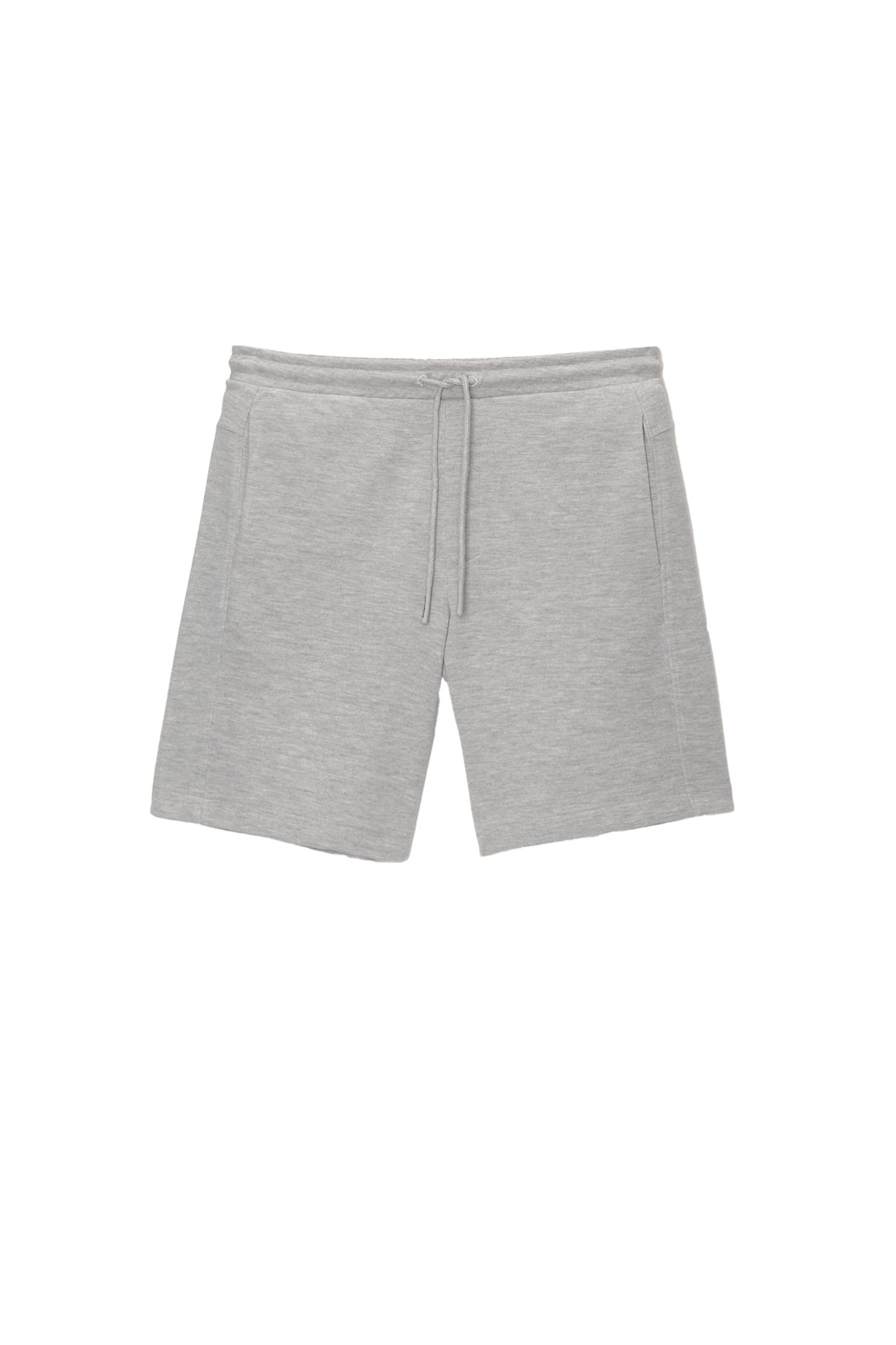 Piqué jogger Bermuda shorts - PULL\u0026BEAR