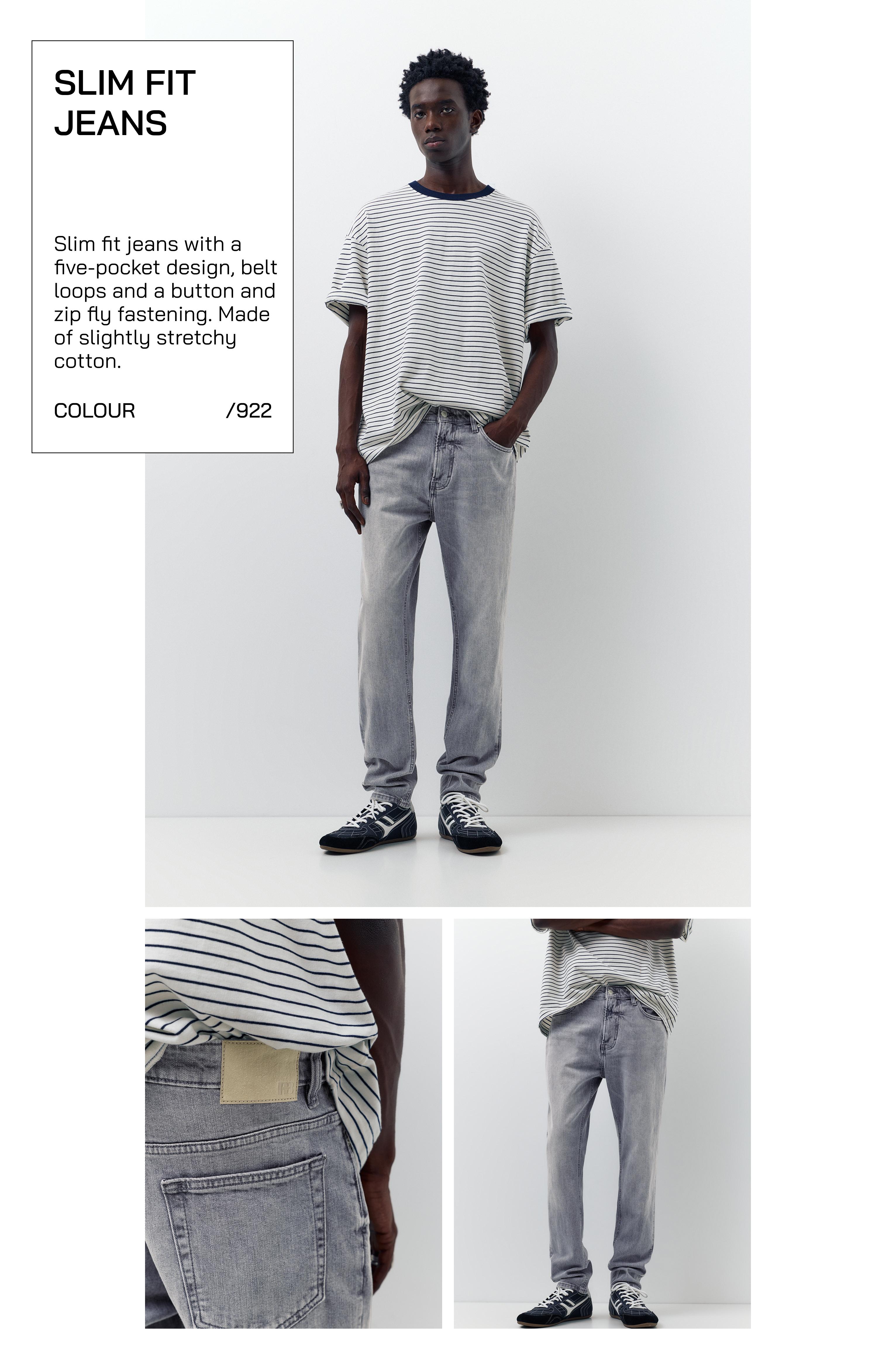 Slim fit jeans — Dark grey