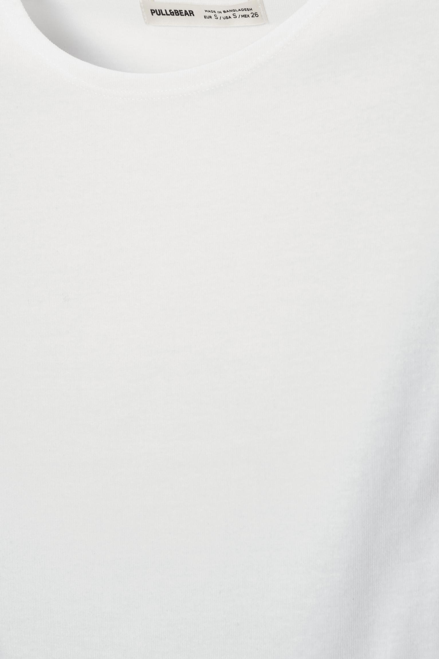 Dar Kesim Kısa Kollu Tişört - Görsel 2