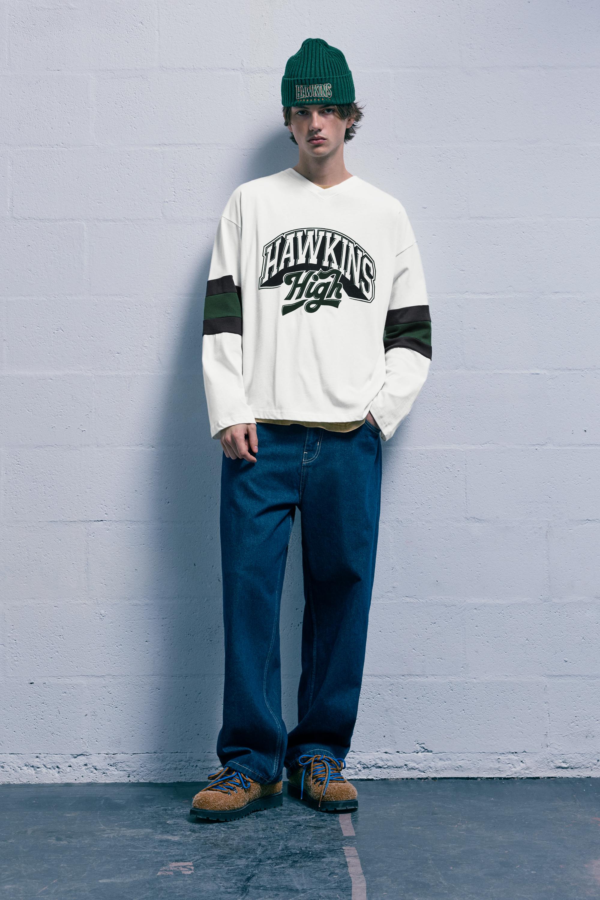 Stranger Things Hawkins T-shirt - Pull&Bear United States