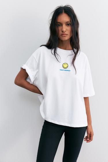 Smiley Yin Yang T-shirt — White 5