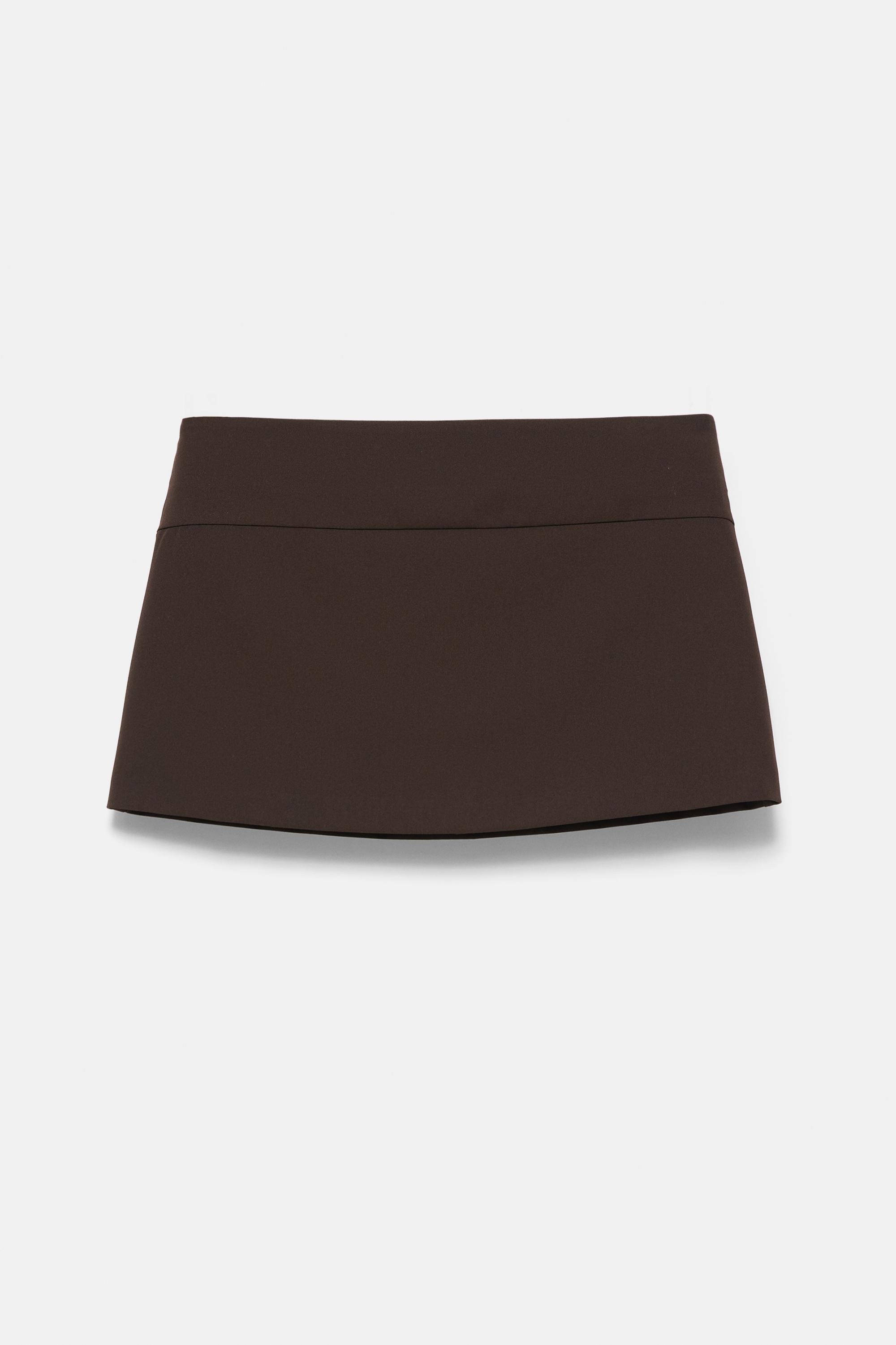 Mini skort — Brown