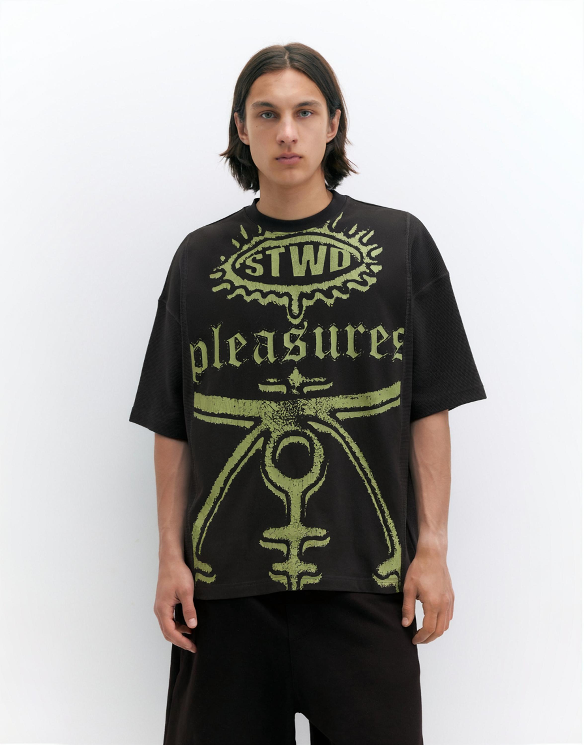 Pleasures x STWD T-shirt — Black