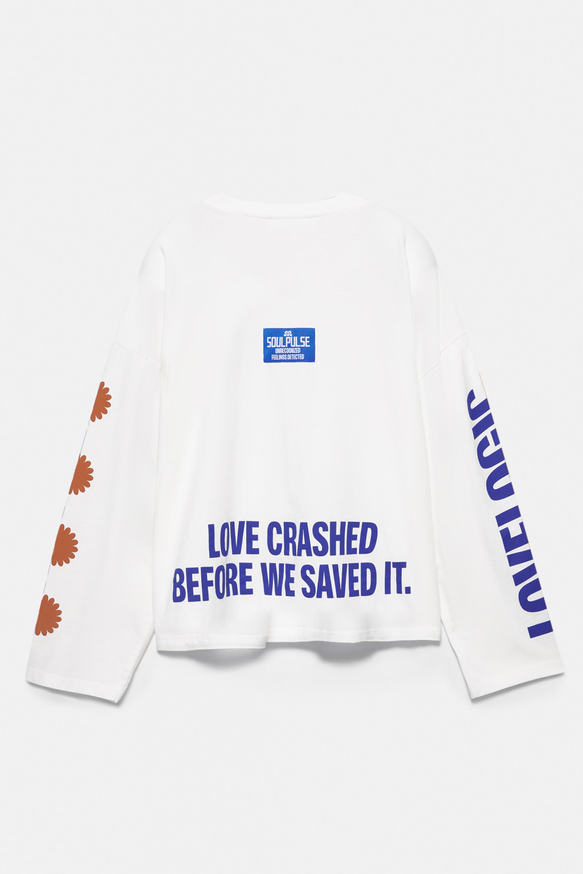 Love grafik baskılı t-shirt - Görsel 7