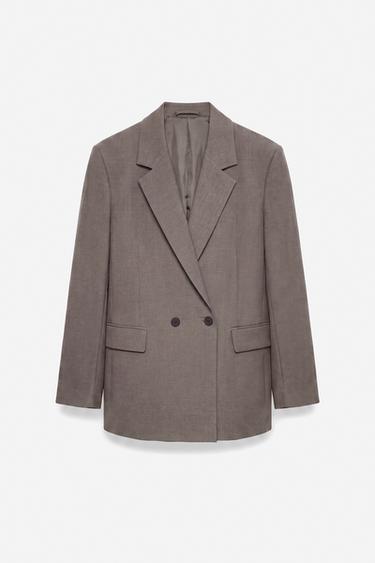 Double-breasted blazer — Mink 6