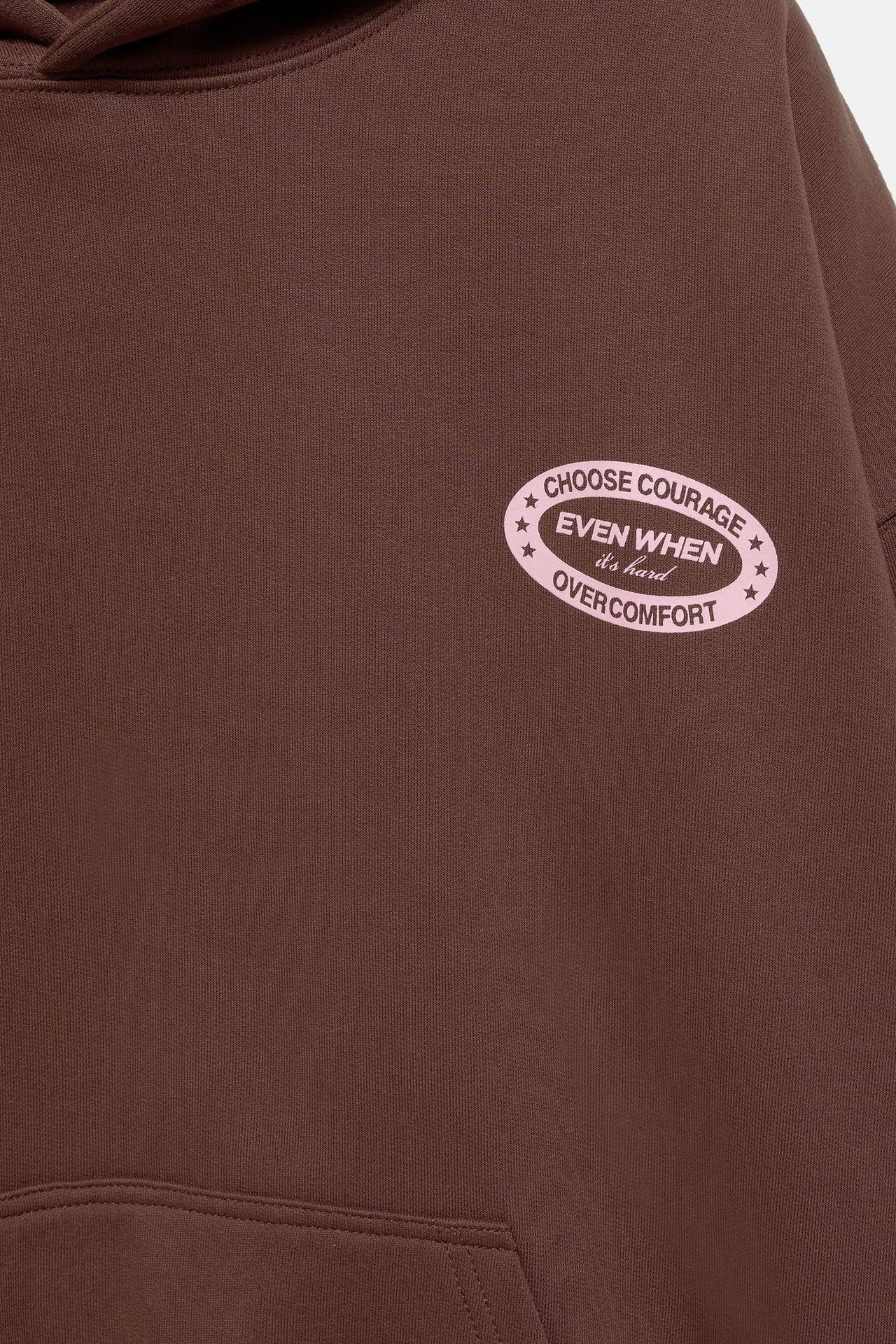 Graphic hoodie — Brown