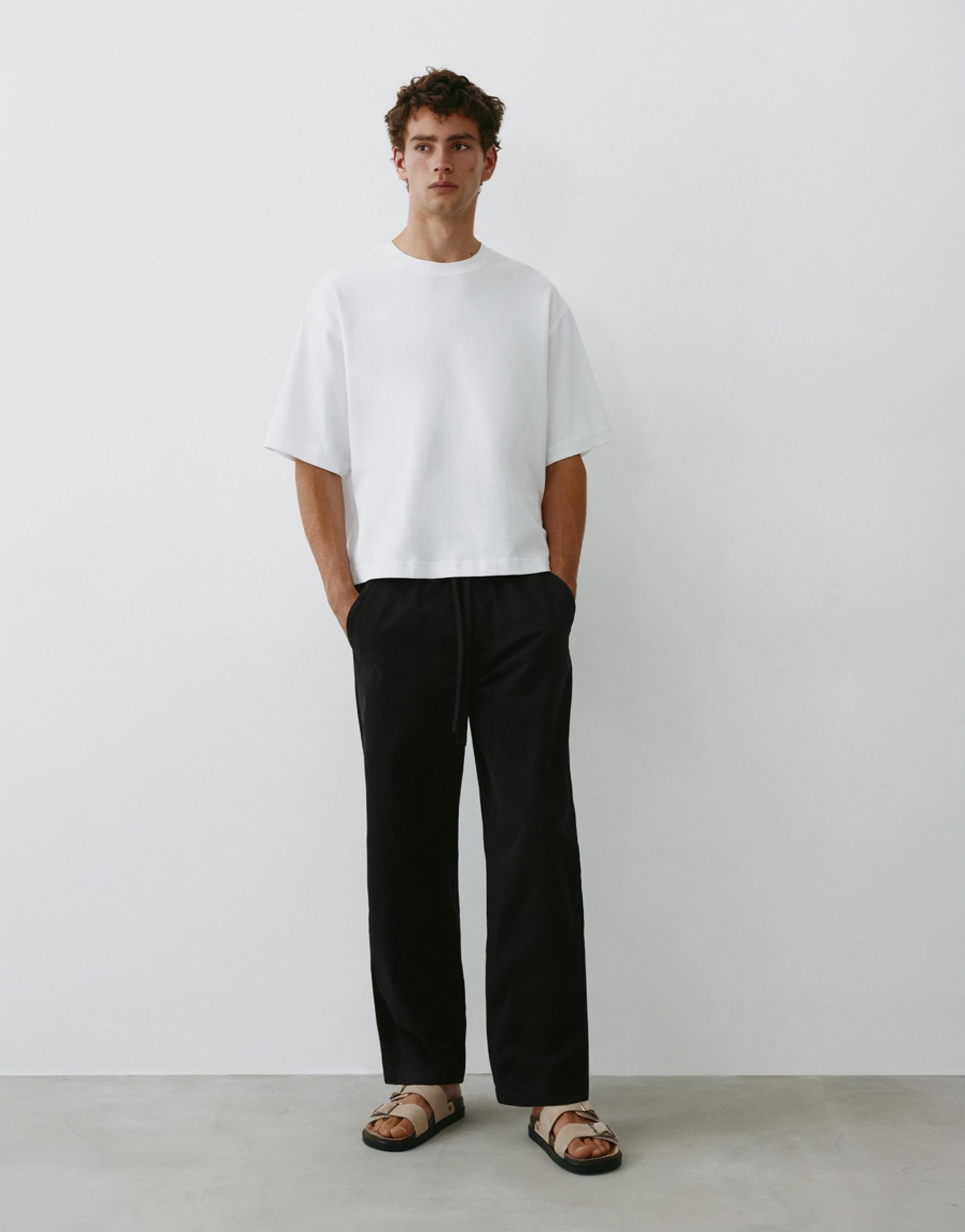 Baggy jogger pants — Black