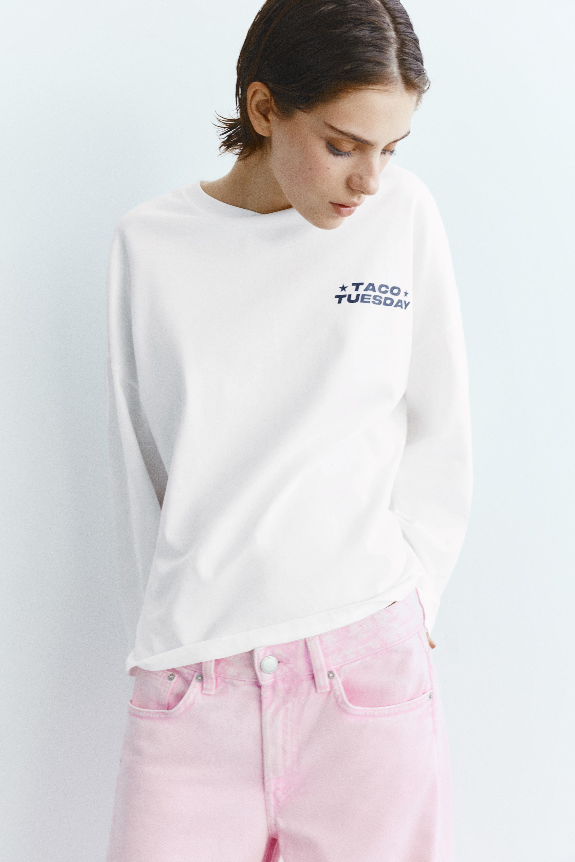 Long sleeve slogan T-shirt — Ice