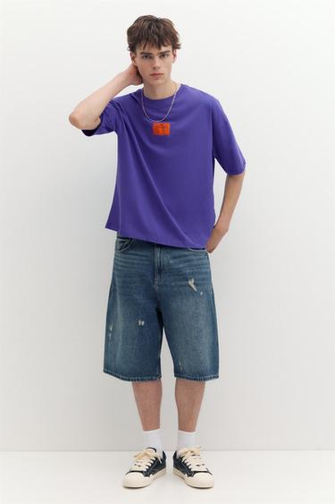STWD label T-shirt — Mulberry 4