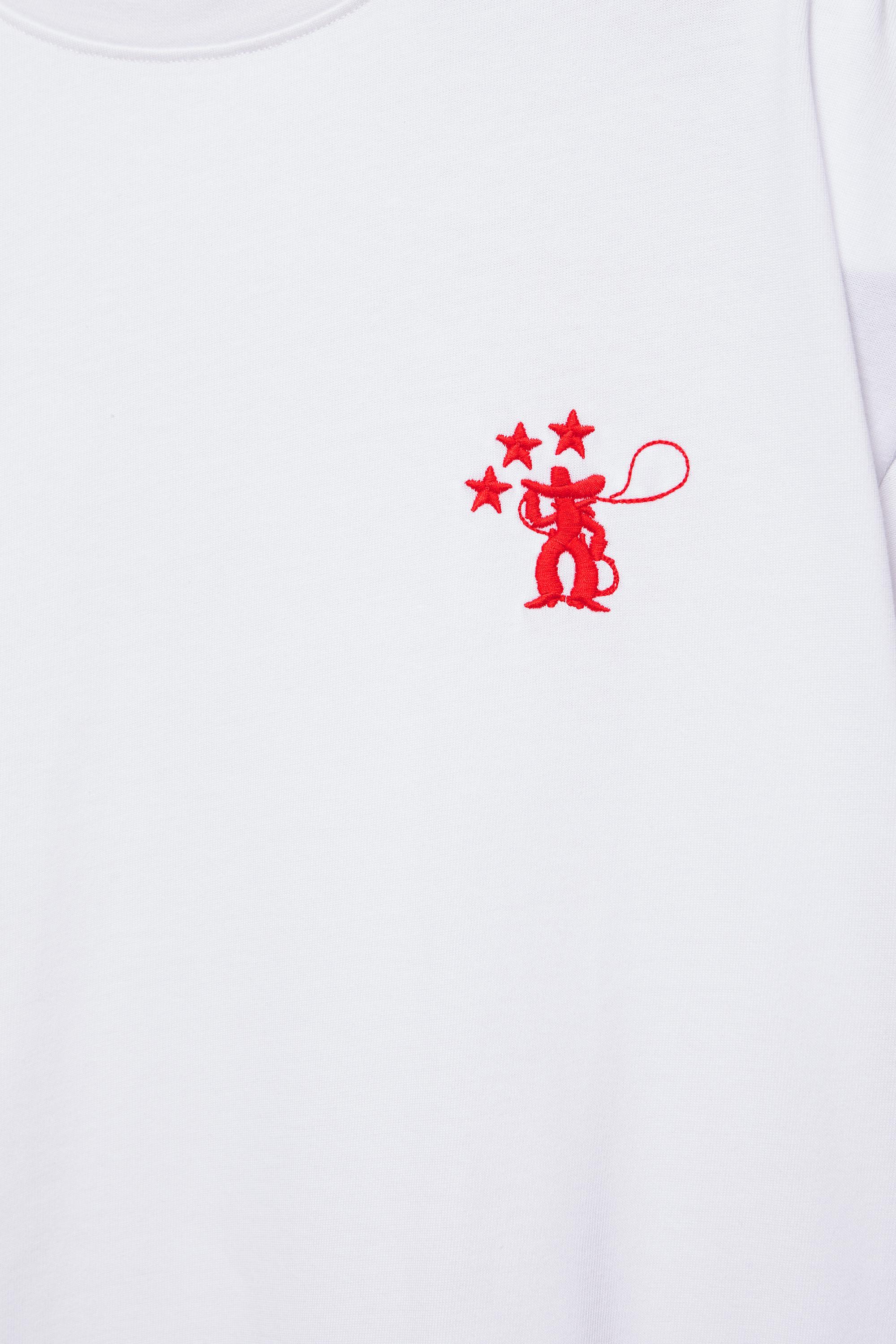 Cowboy graphic T-shirt — Off white