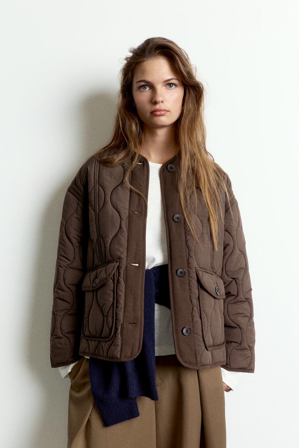 Puffer jacket with pockets
