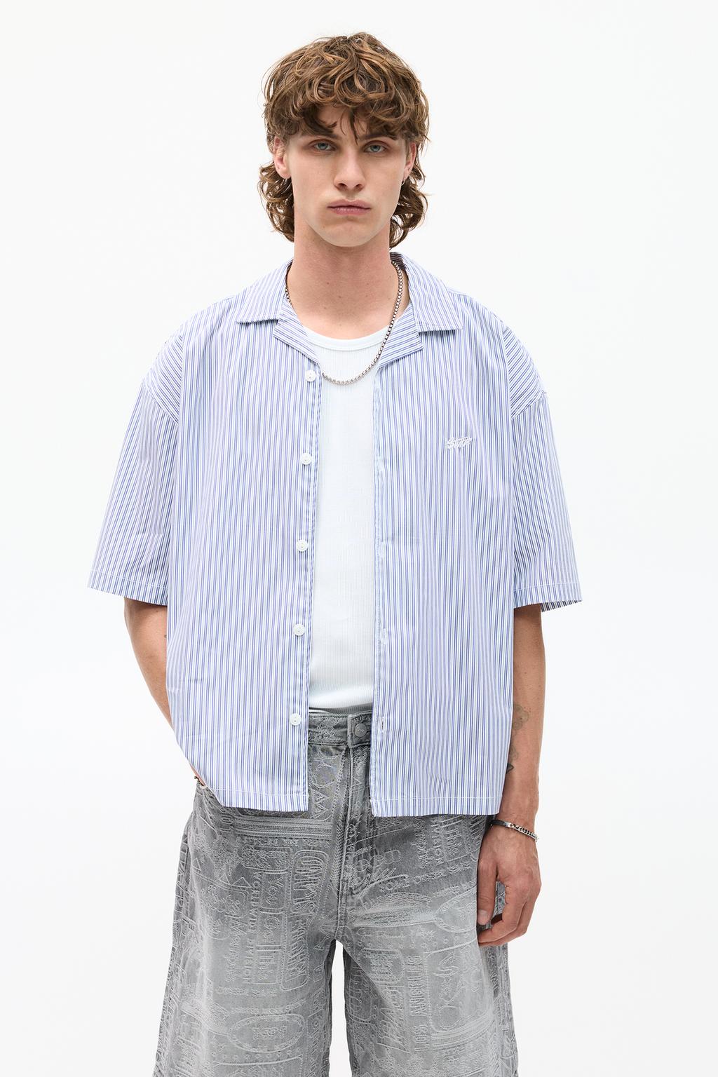 Camisa manga corta rayas STWD PULL&BEAR