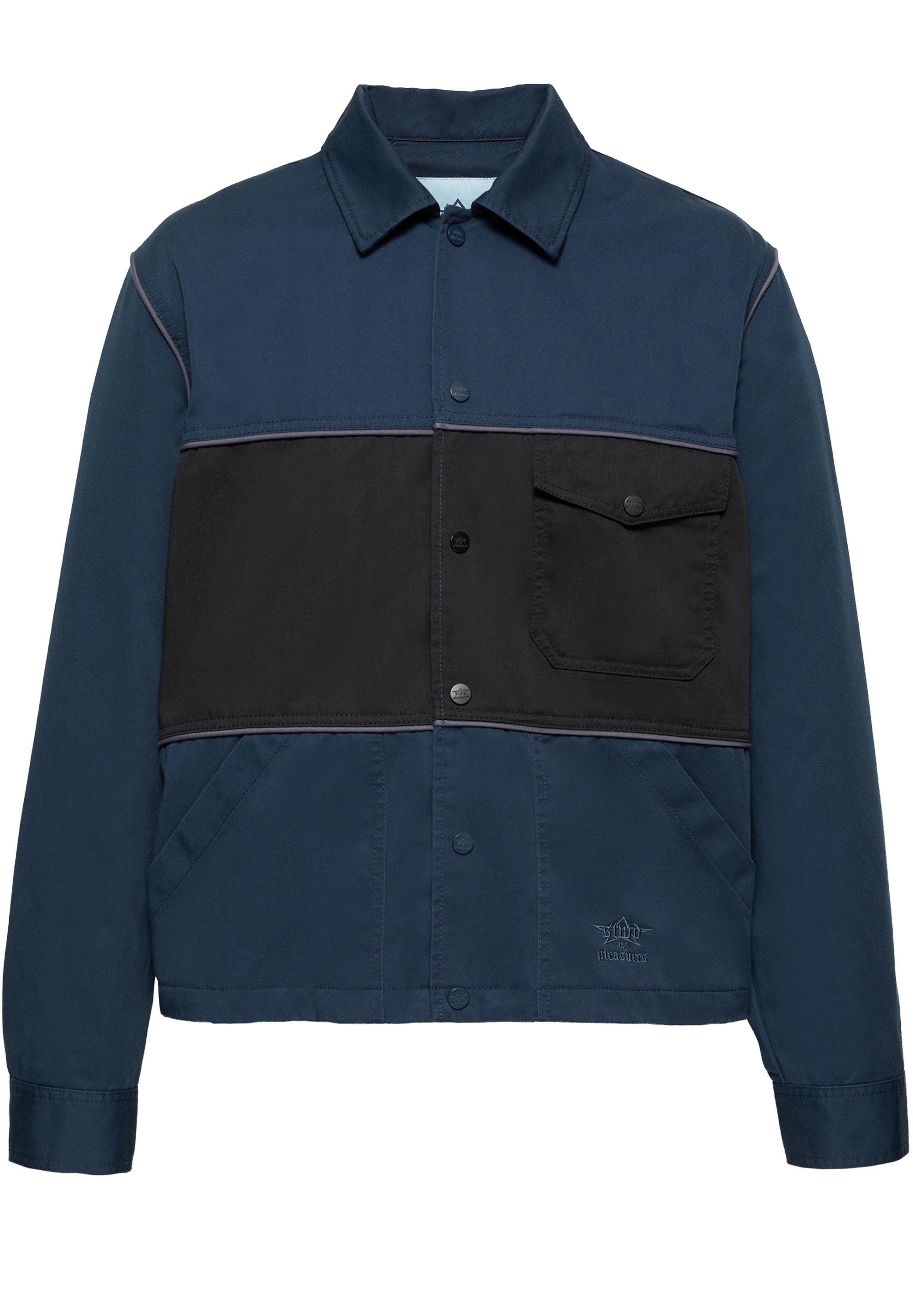 Pleasures x STWD panelled jacket — Dark navy