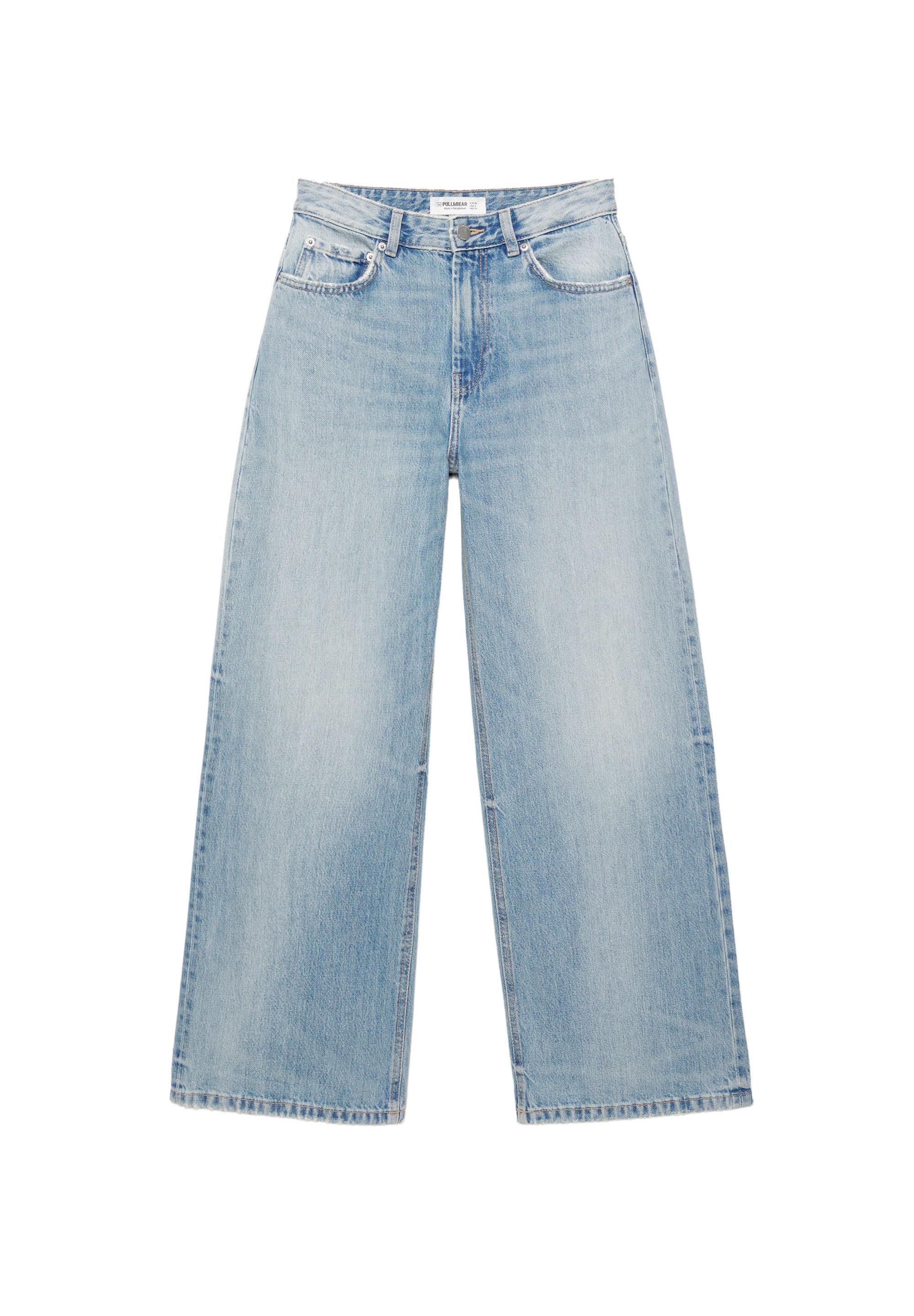 Mid-rise baggy jeans — Pale blue