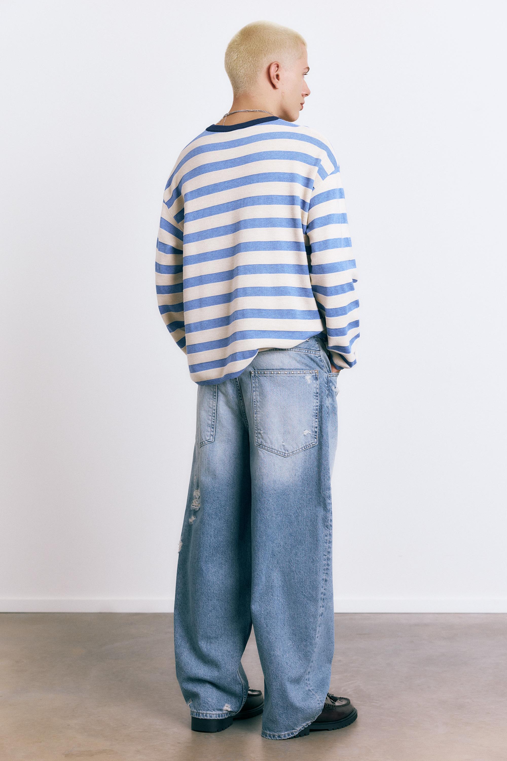 Distressed süper bol paça jean - Görsel 18