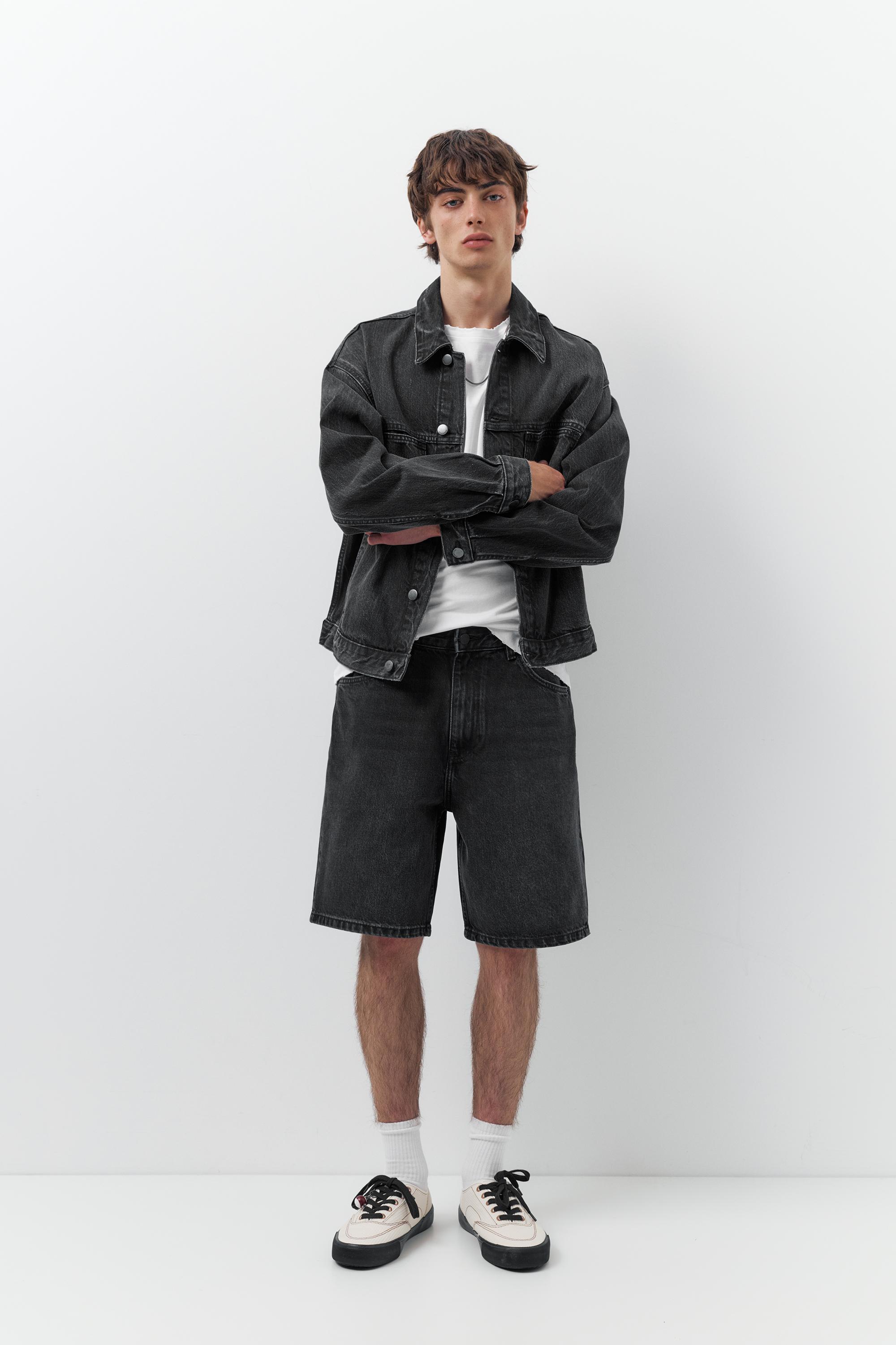 Baggy denim bermuda - Görsel 144