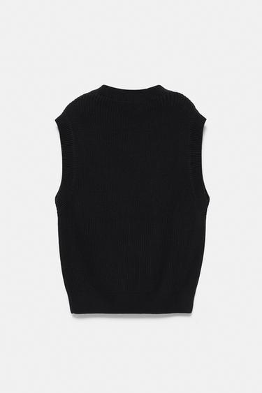 Knit vest — Navy 5