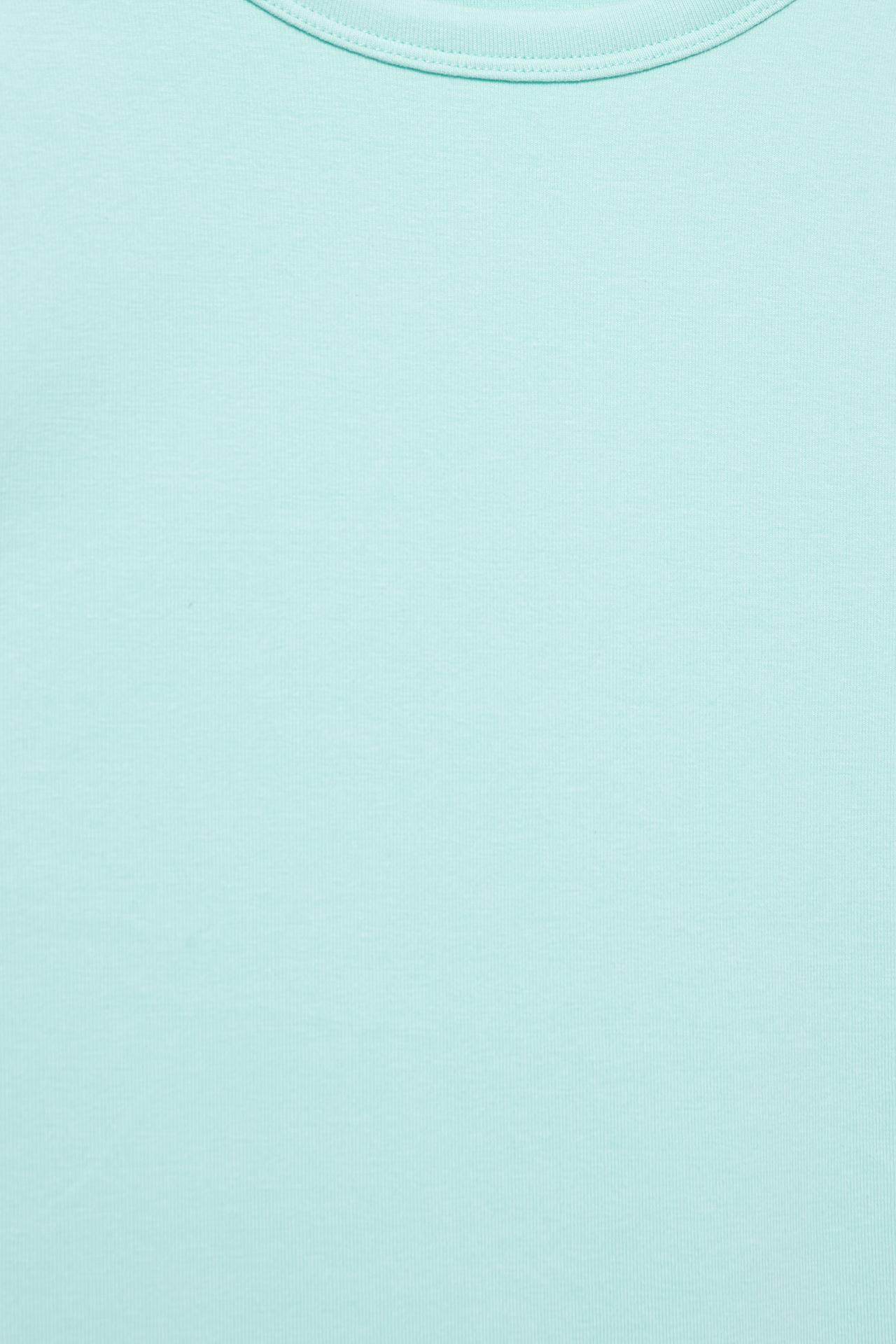 Fitted short sleeve T-shirt — Sky blue