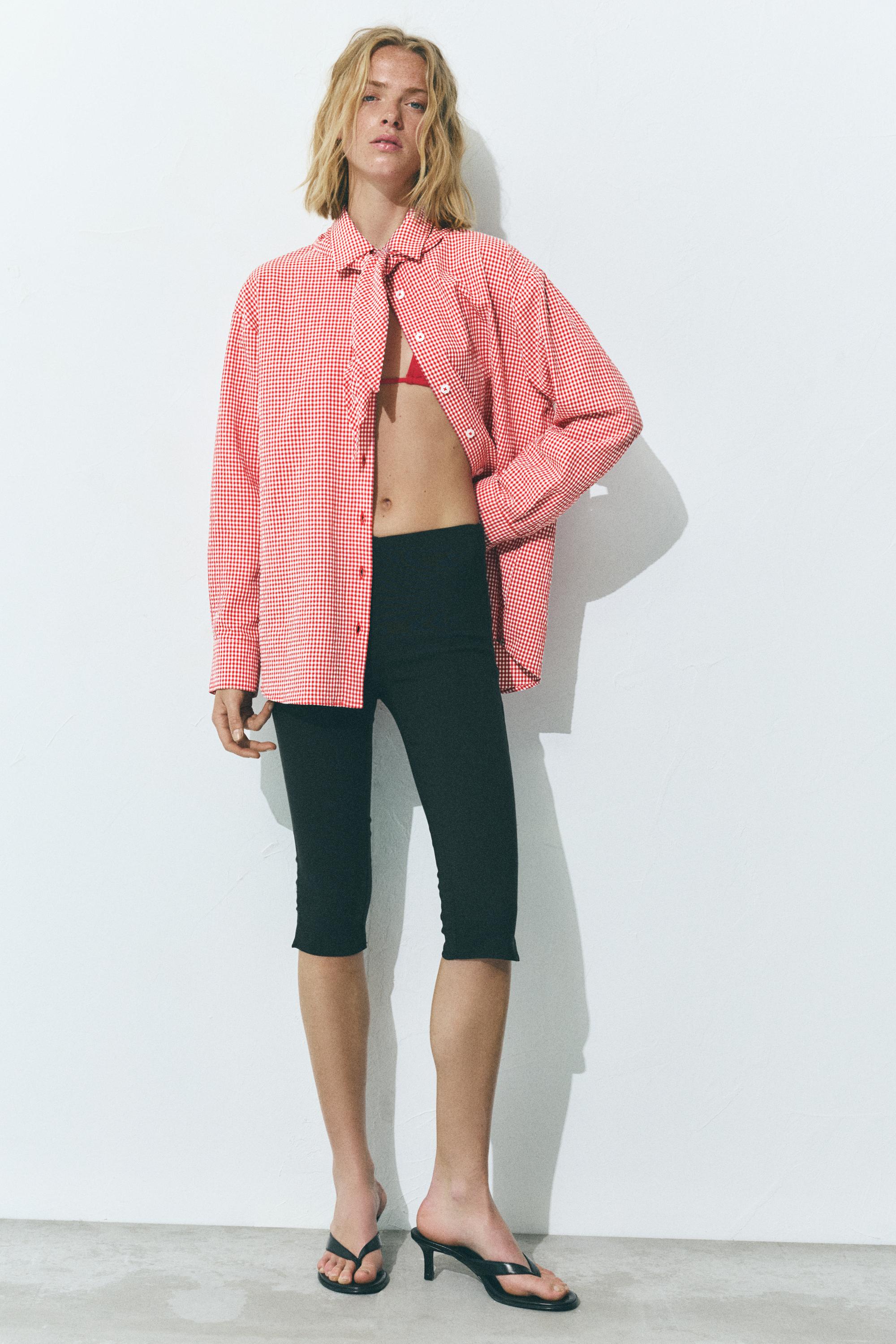 Pötikareli bandana gömlek - Görsel 8