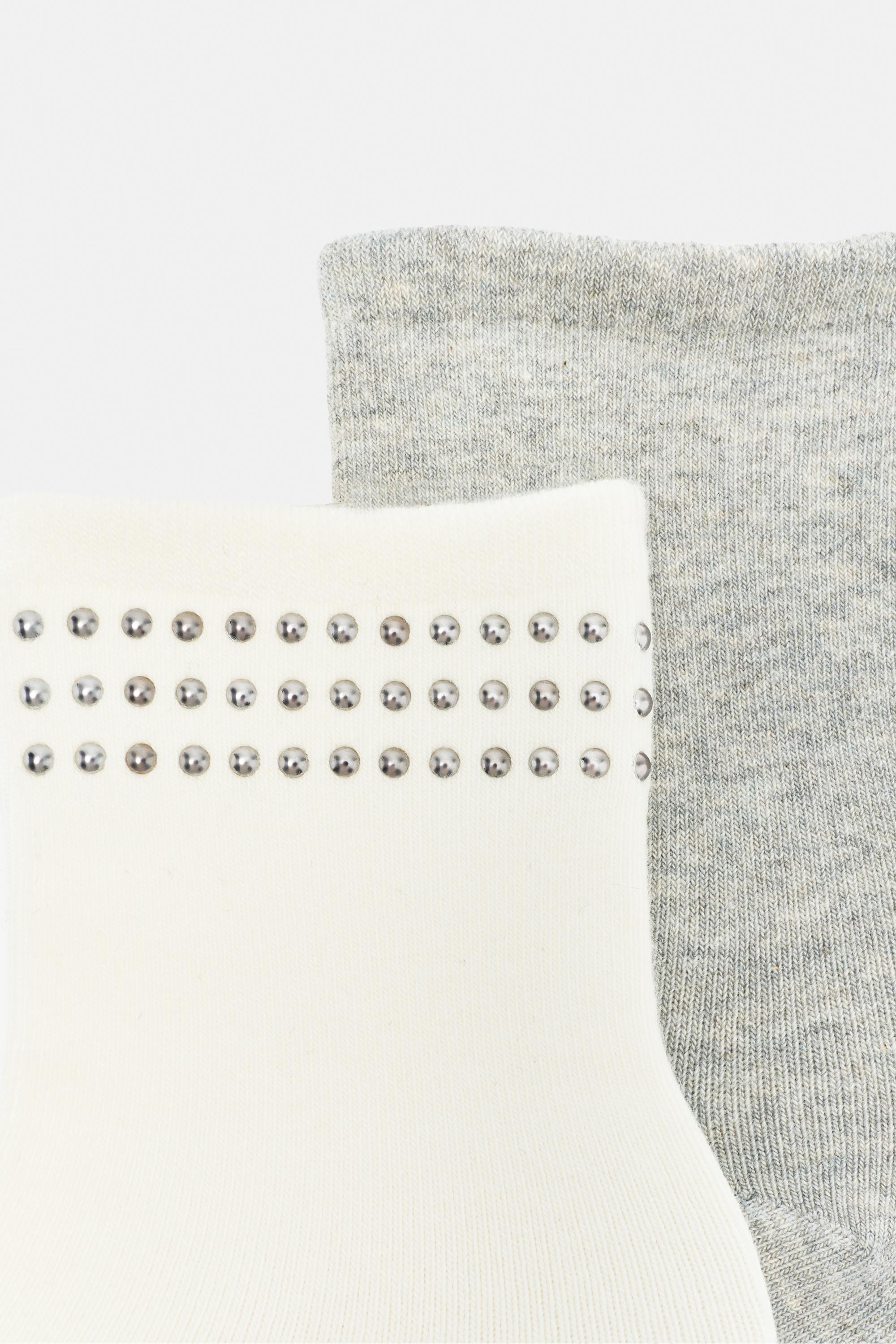 Studded socks — Off white