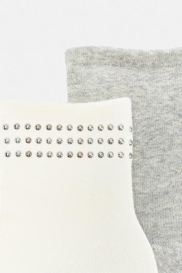 Studded socks — Off white 2