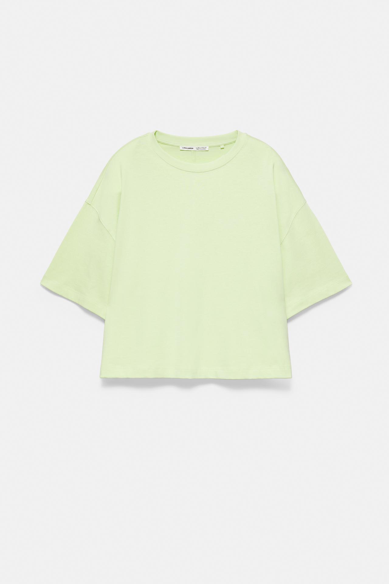 Boxy fit short sleeve T-shirt — Lime