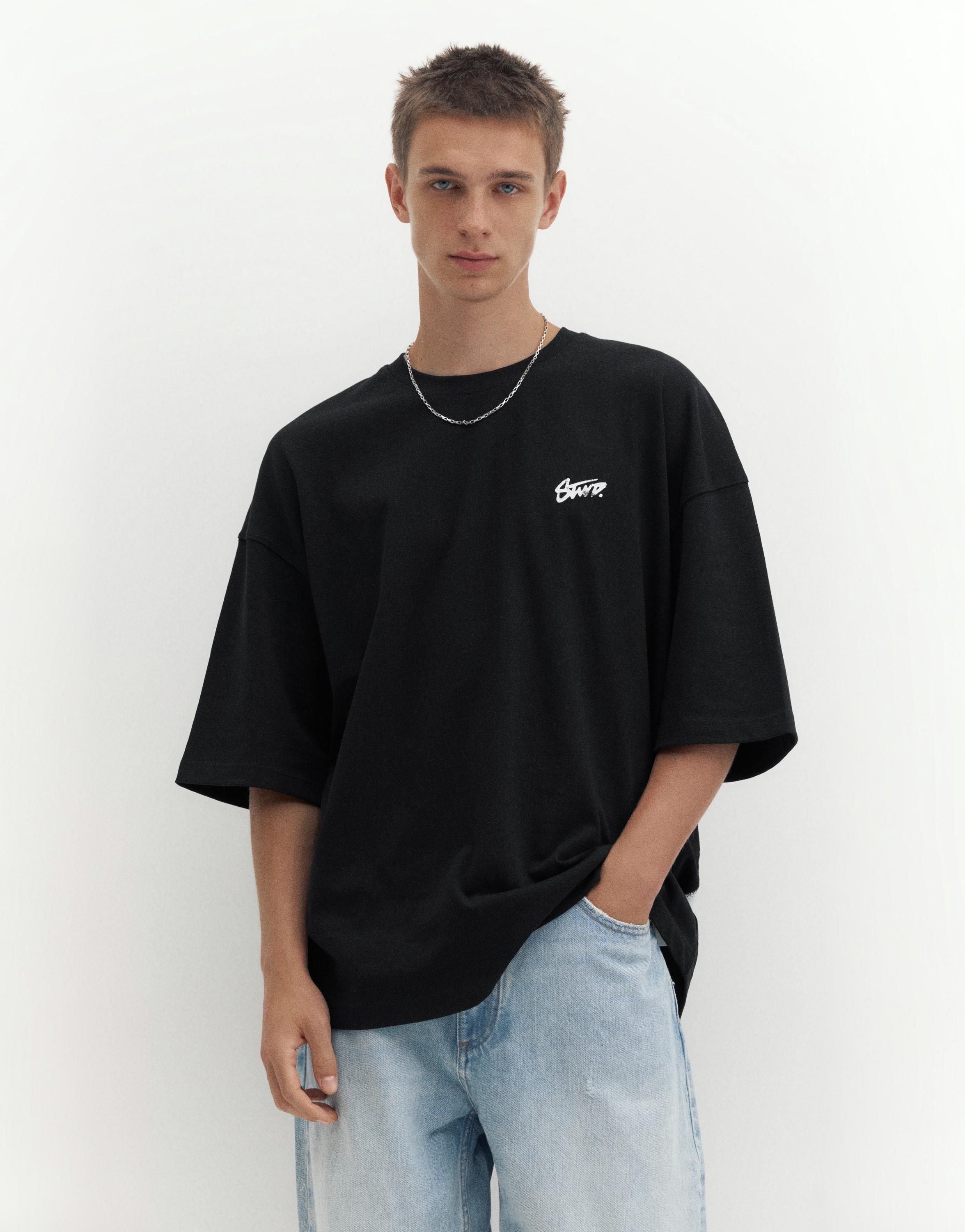Oversize STWD T-shirt — Black