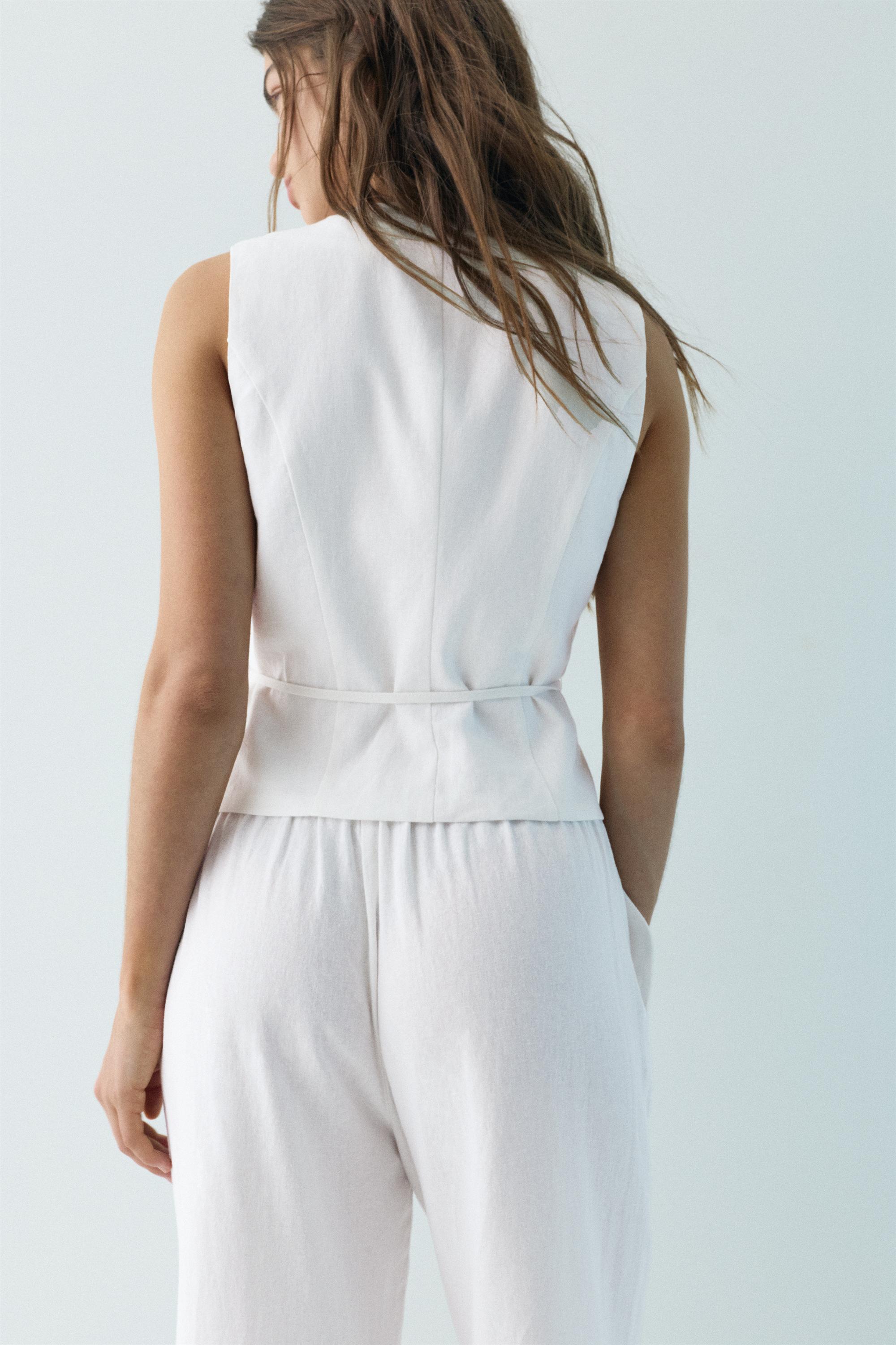 Rustik keten yelek - Görsel 40