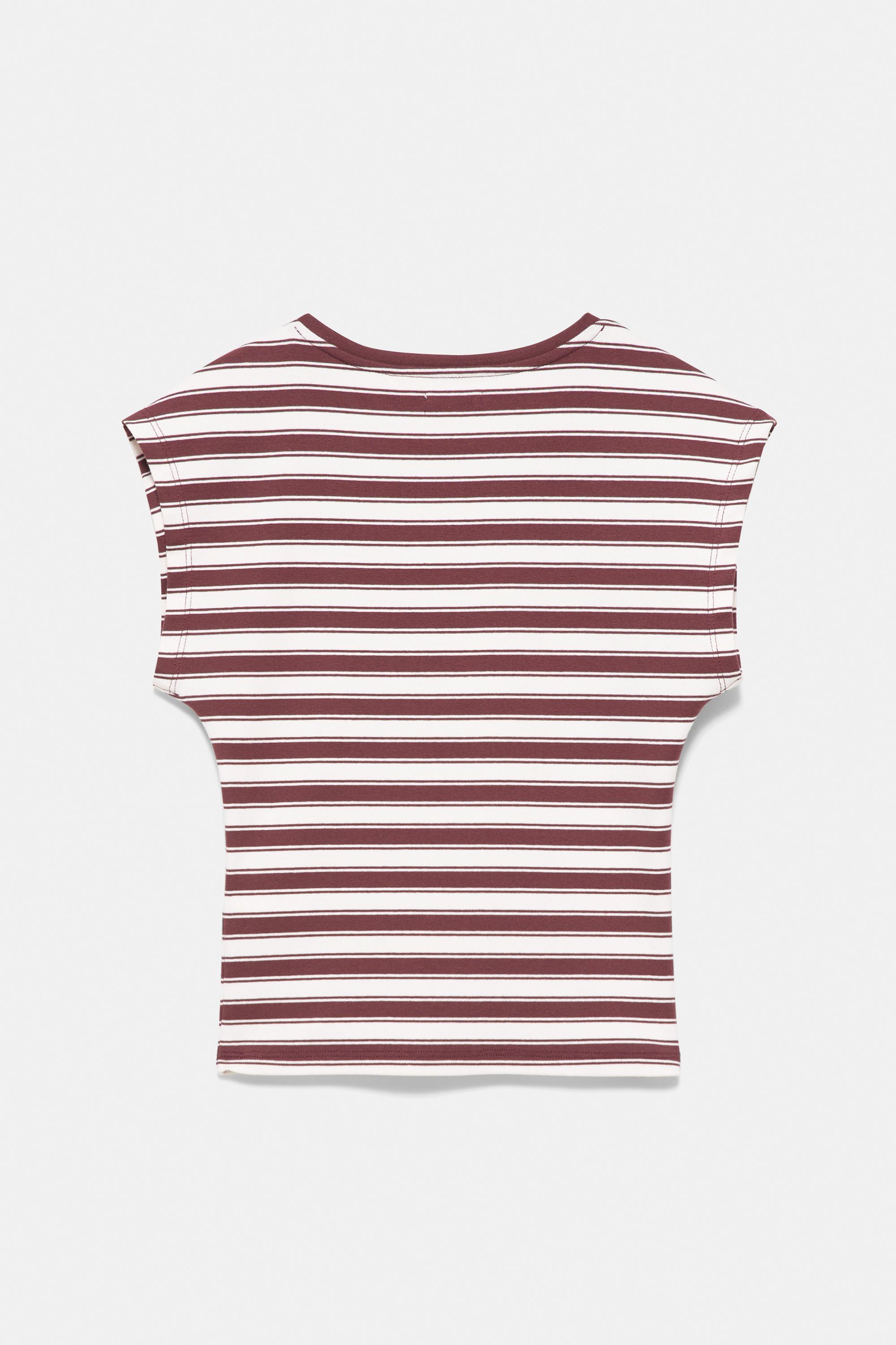 Striped number T-shirt — Striped