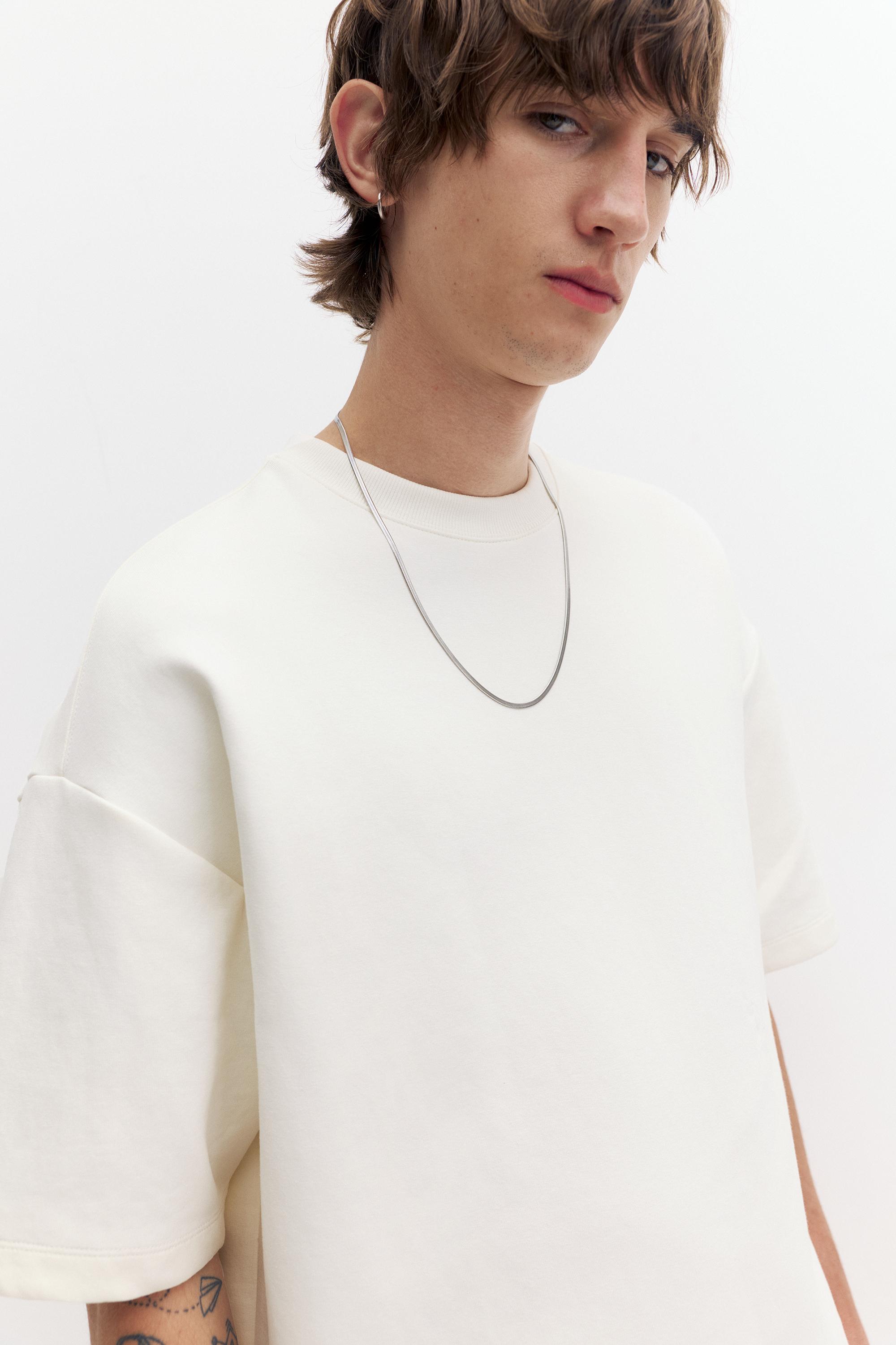 Kısa kollu interlok sweatshirt - Görsel 13