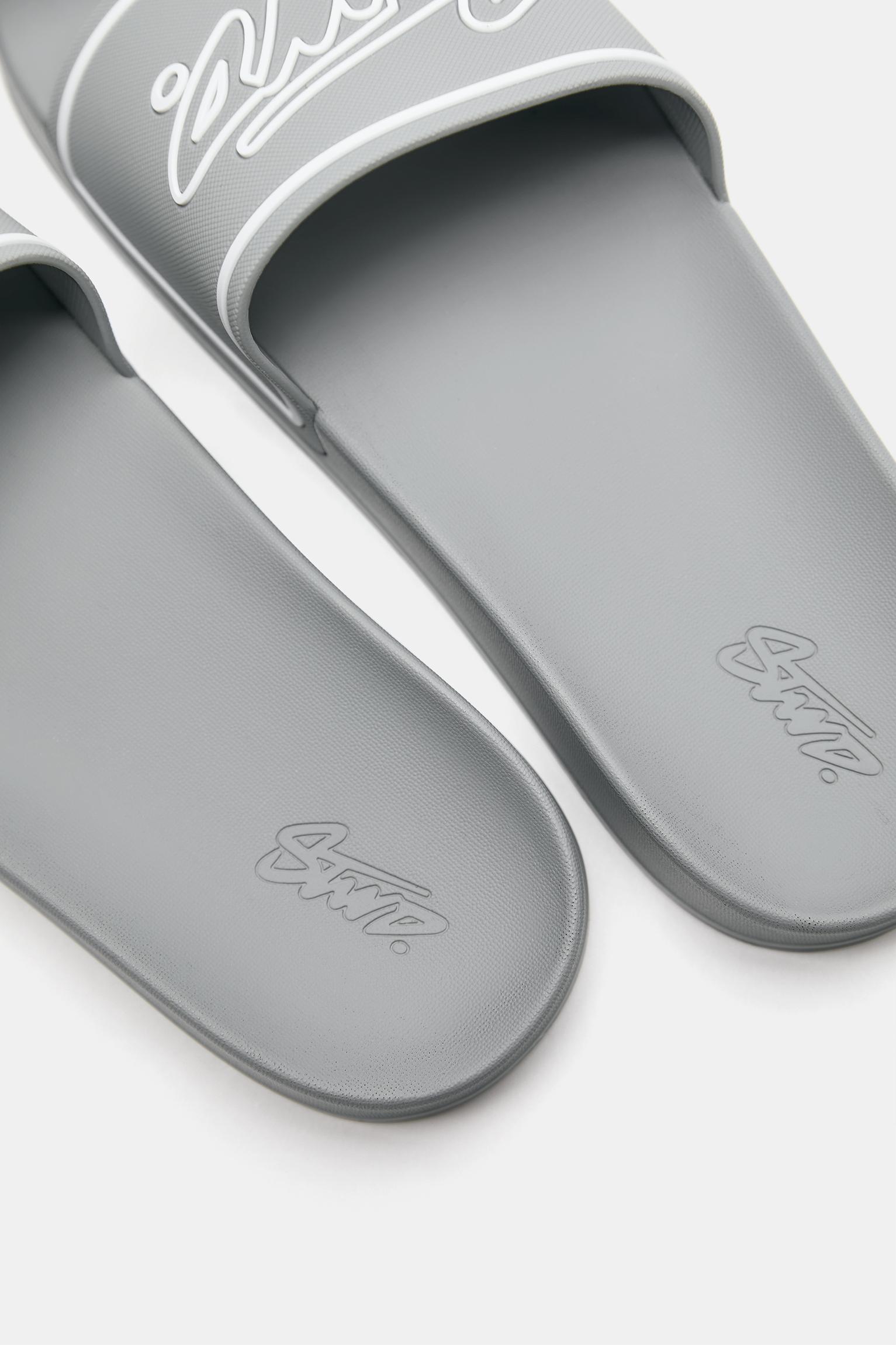 STWD logolu kauçuk sandalet - Görsel 26