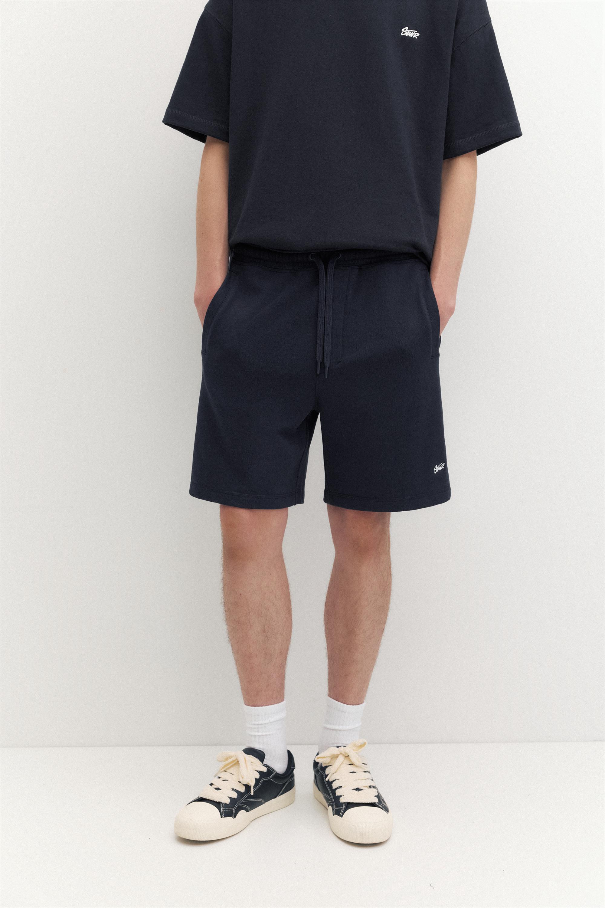 STWD jogger Bermuda shorts — Navy