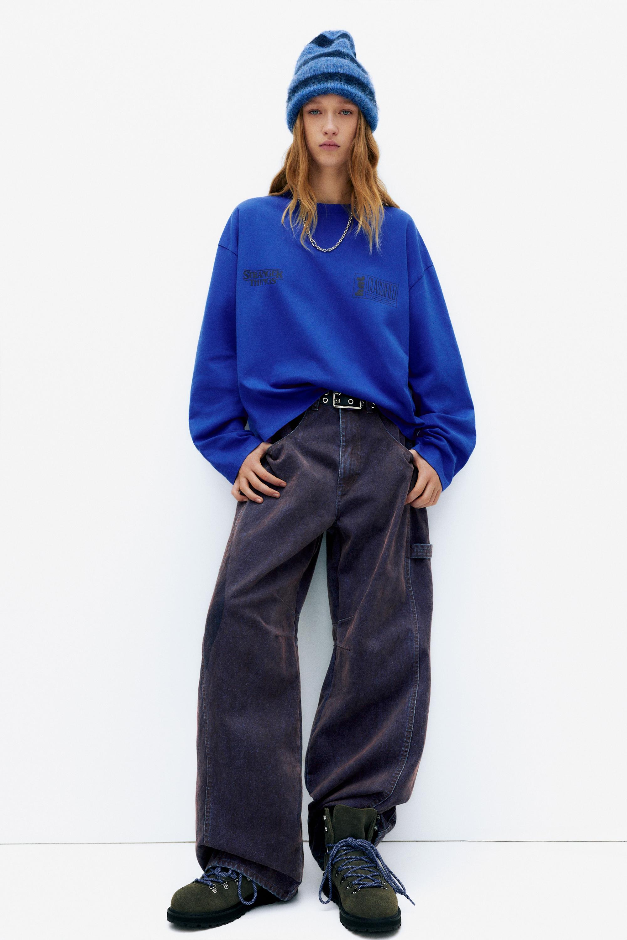 Mavi Stranger Things tişört - Görsel 20