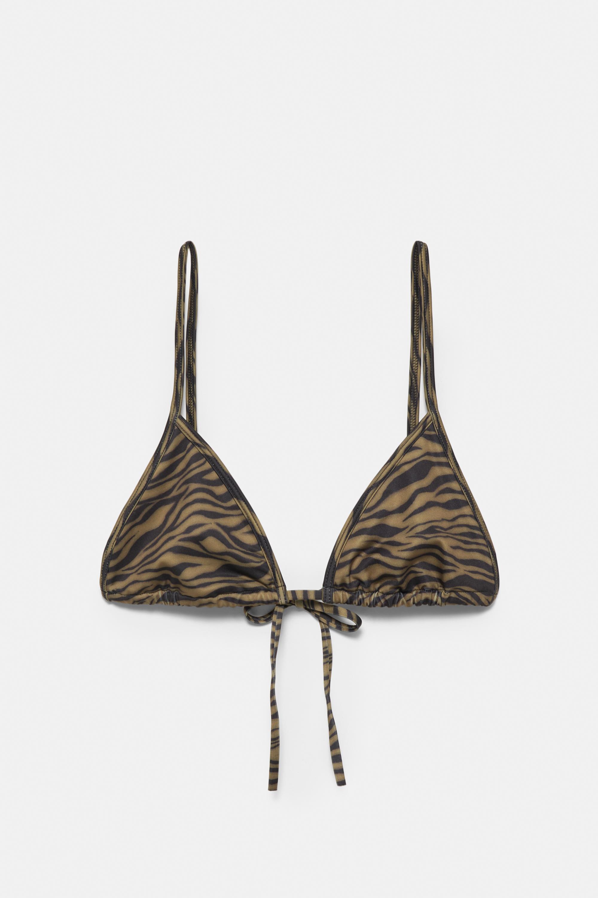 Zebra desenli bikini üstü - Görsel 2