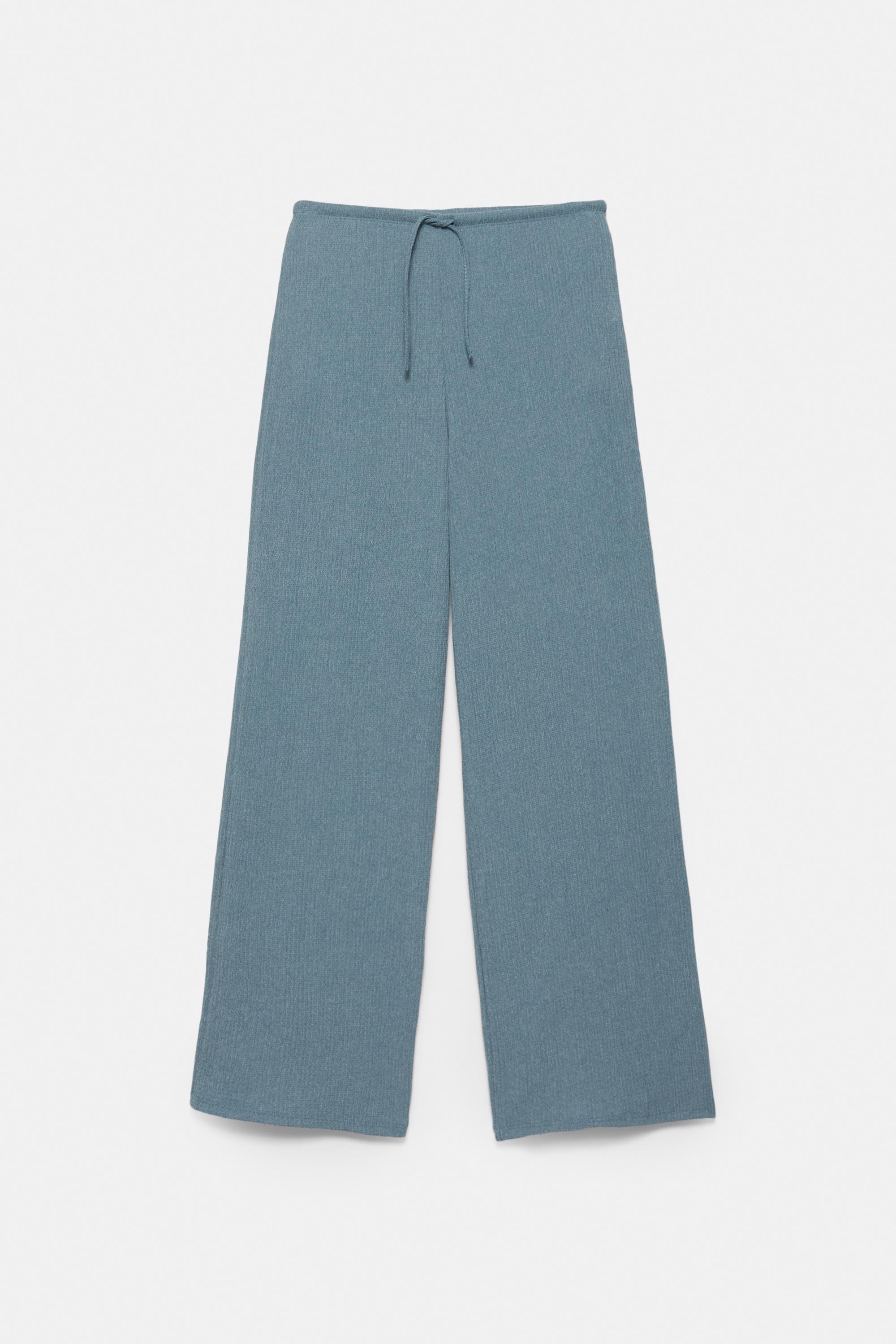 Bambula geniş paça pantolon - Görsel 3