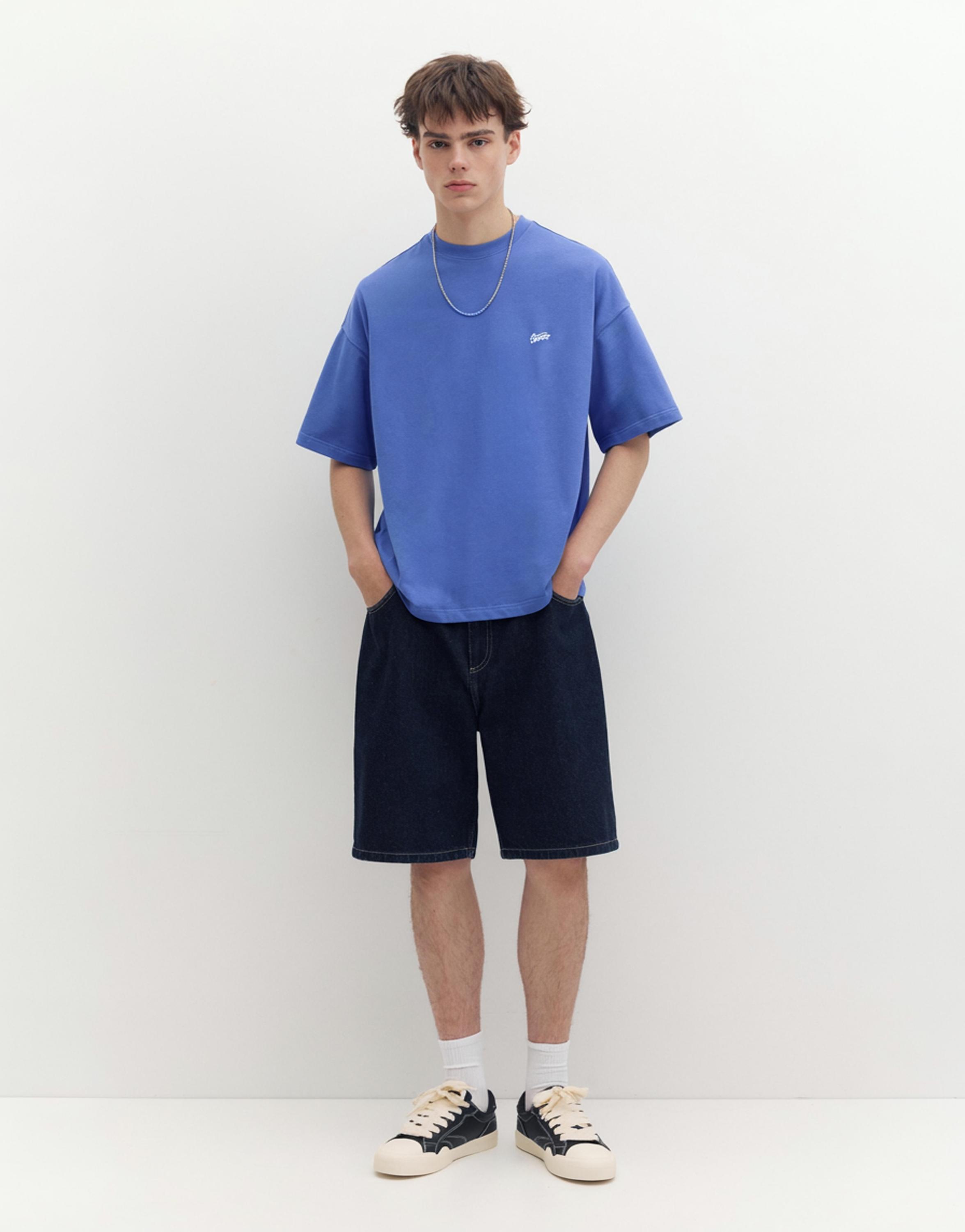 STWD logo boxy T-shirt — Blue