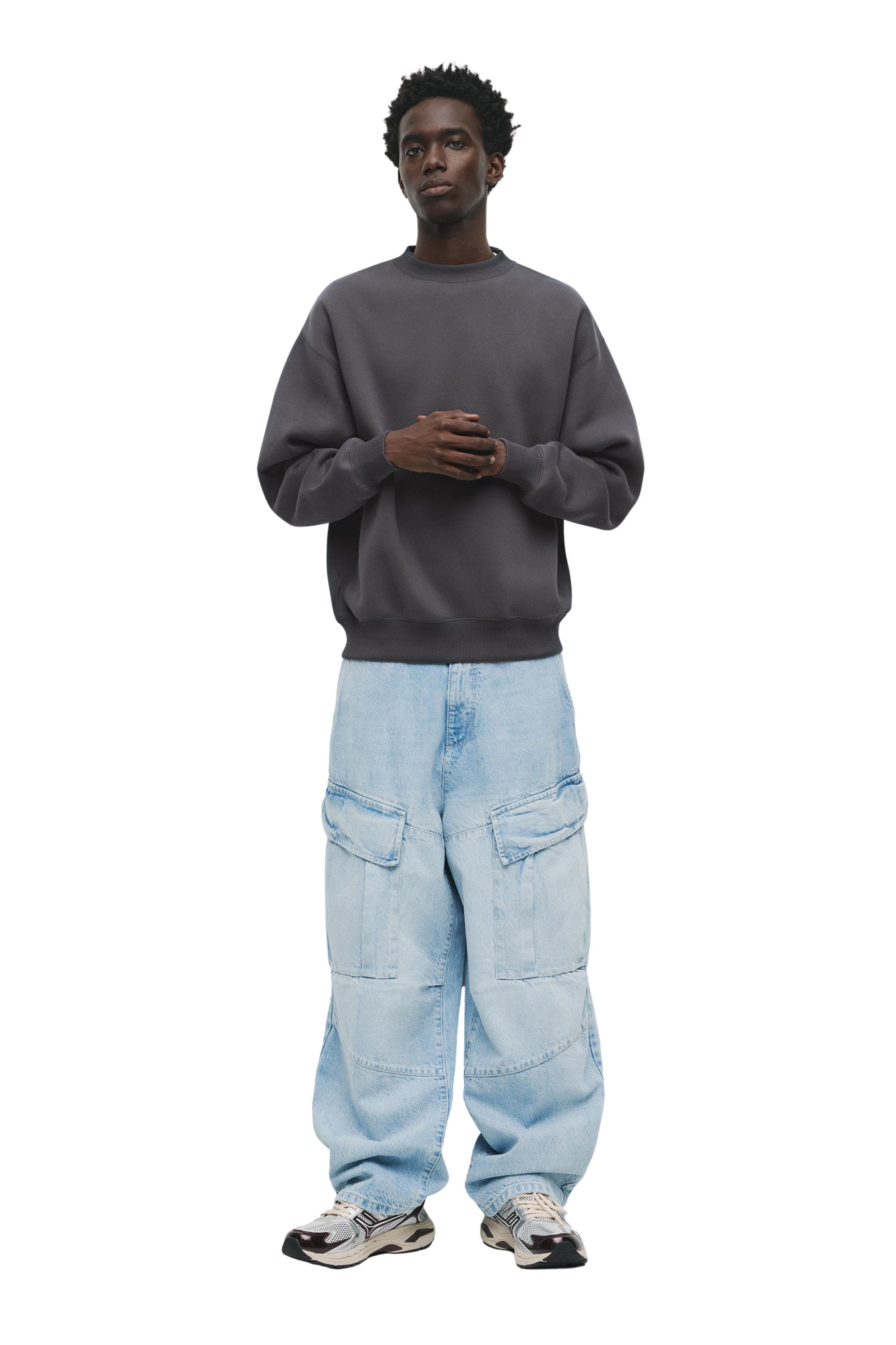 Basic bisiklet yaka sweatshirt - Görsel 76