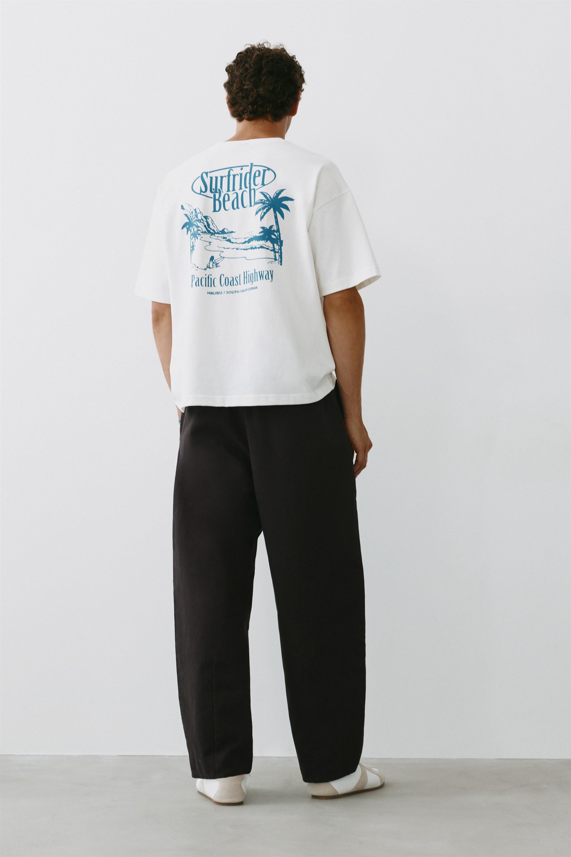 Baggy darted chinos — Black