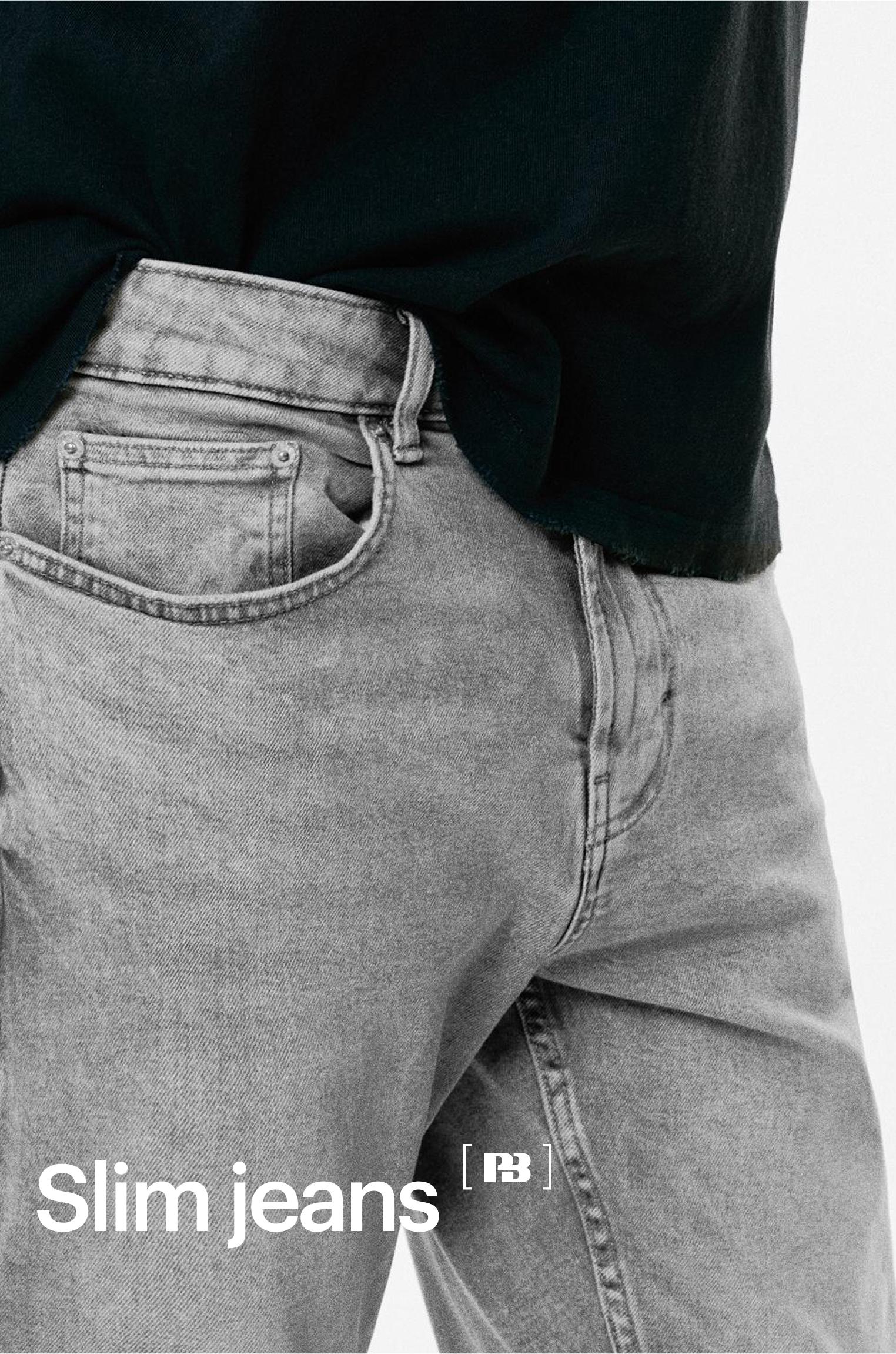 Slim fit jeans — Dark grey