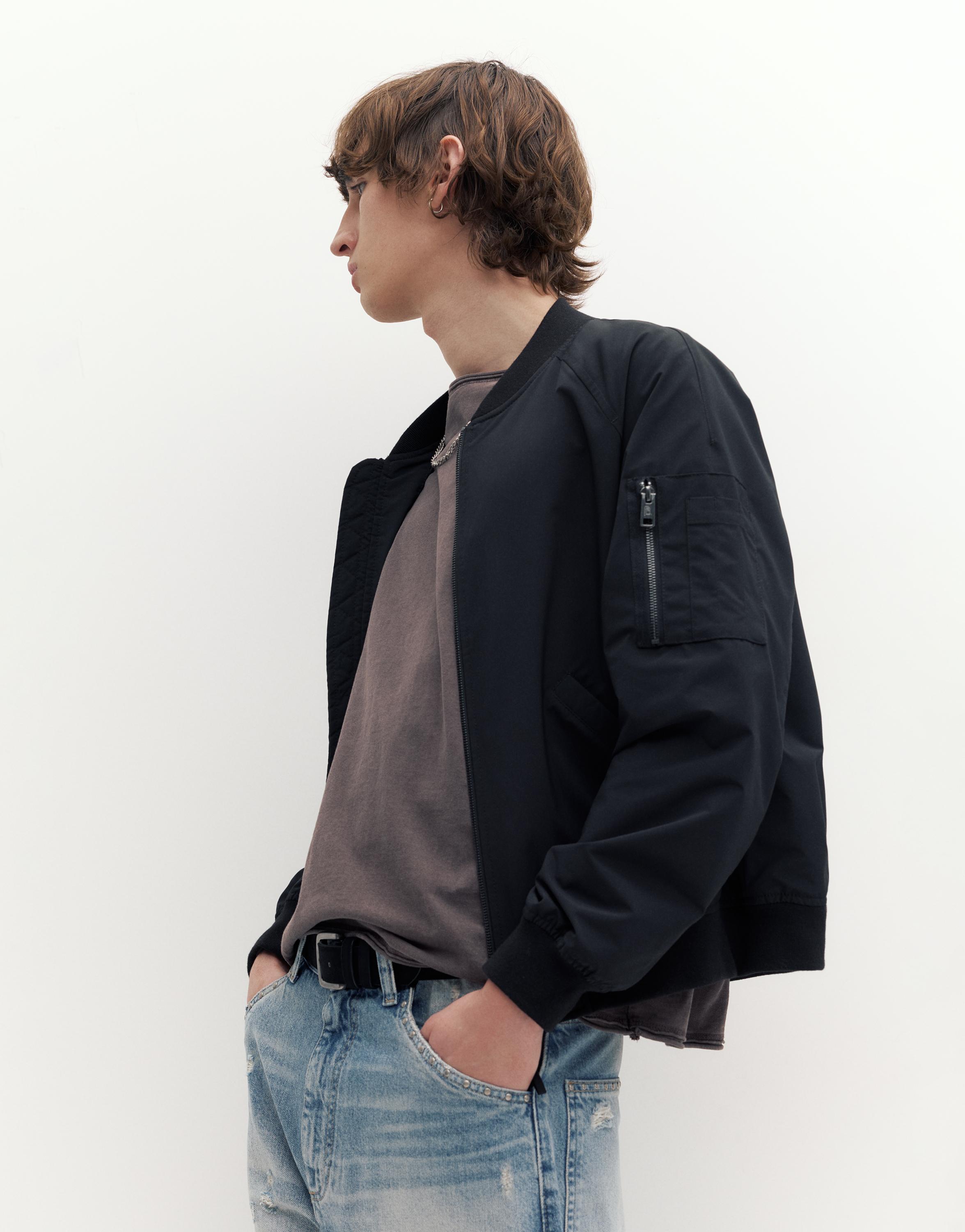 Lightweight bomber jacket — Black