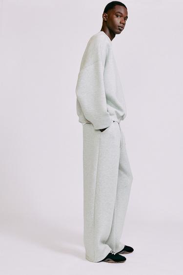 Interlock round neck sweatshirt — Grey marl 5