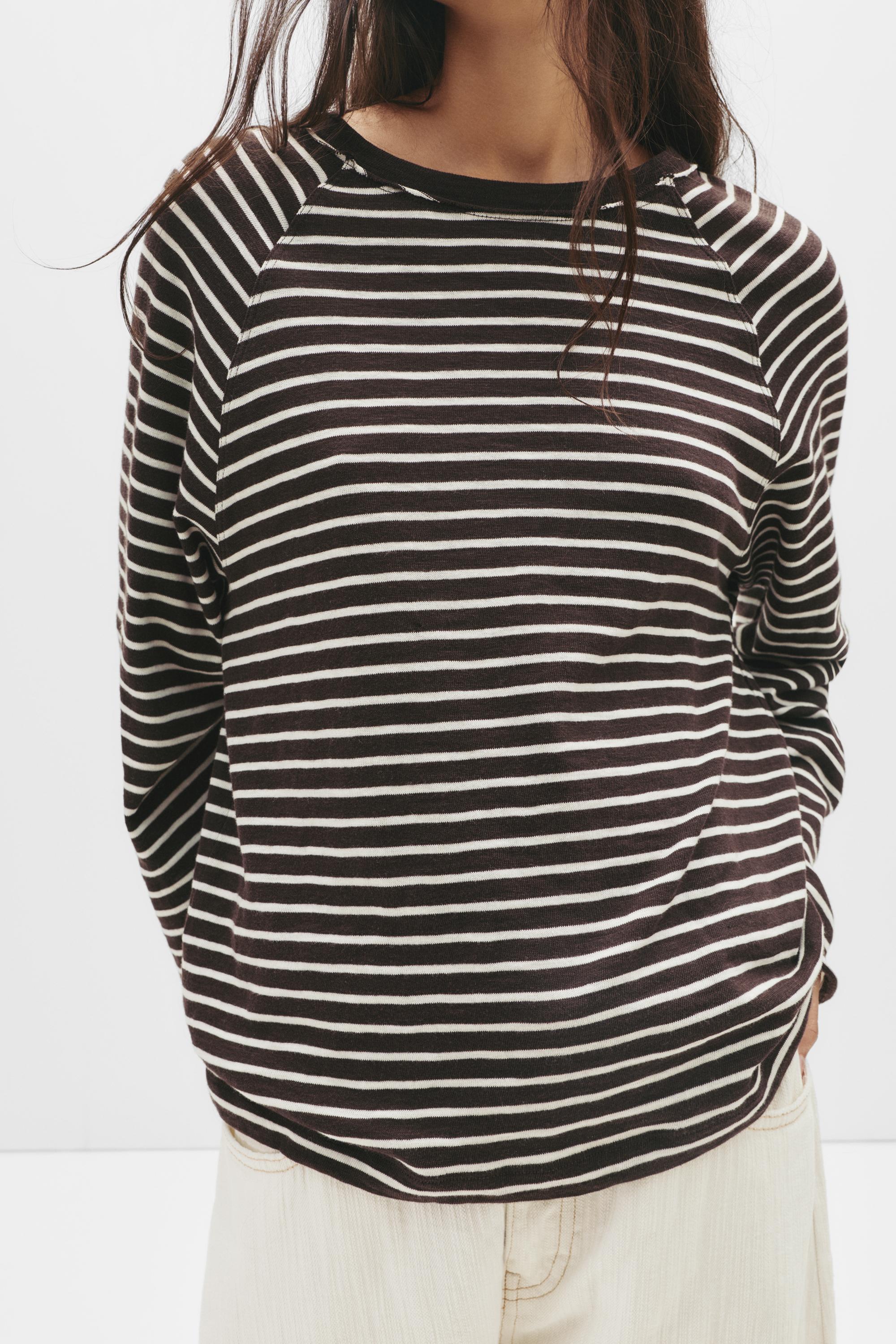 Uzun kollu reglan kesim t-shirt - Görsel 17