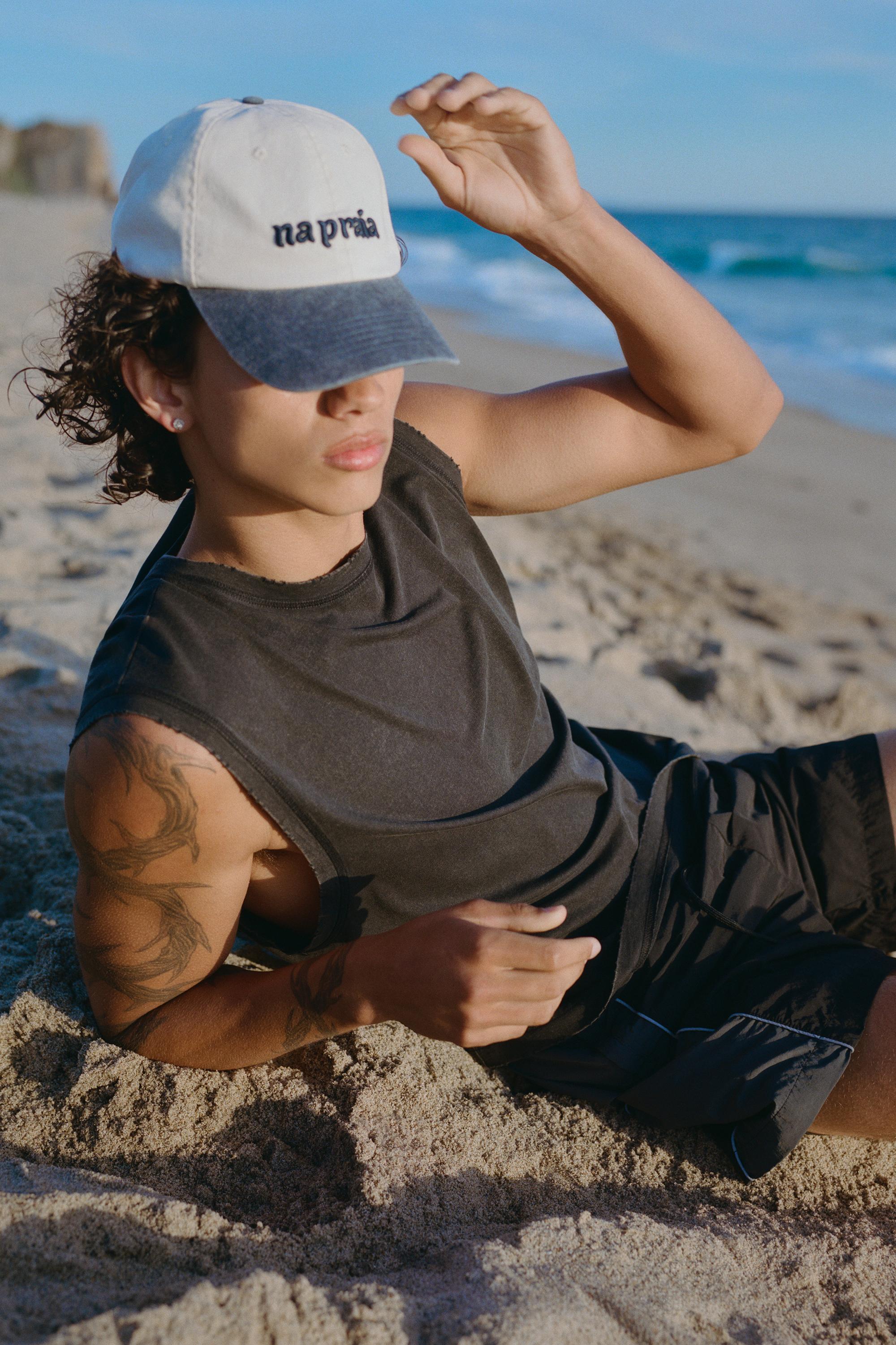 Panelled swimming trunks — Black