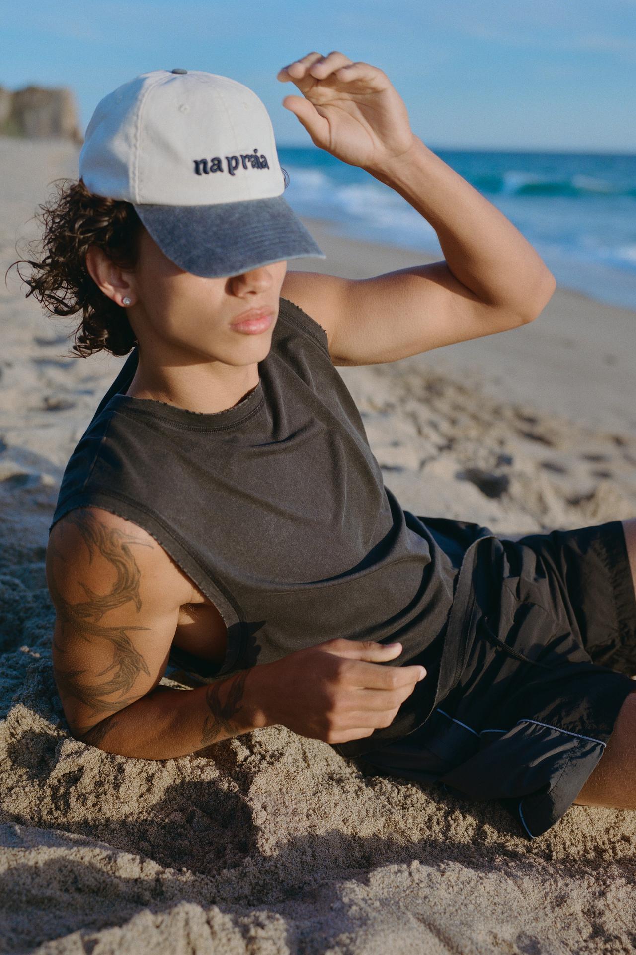 Panelled swimming trunks — Black