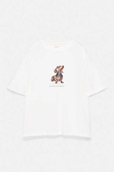 Regular dog graphic T-shirt — Ice 5