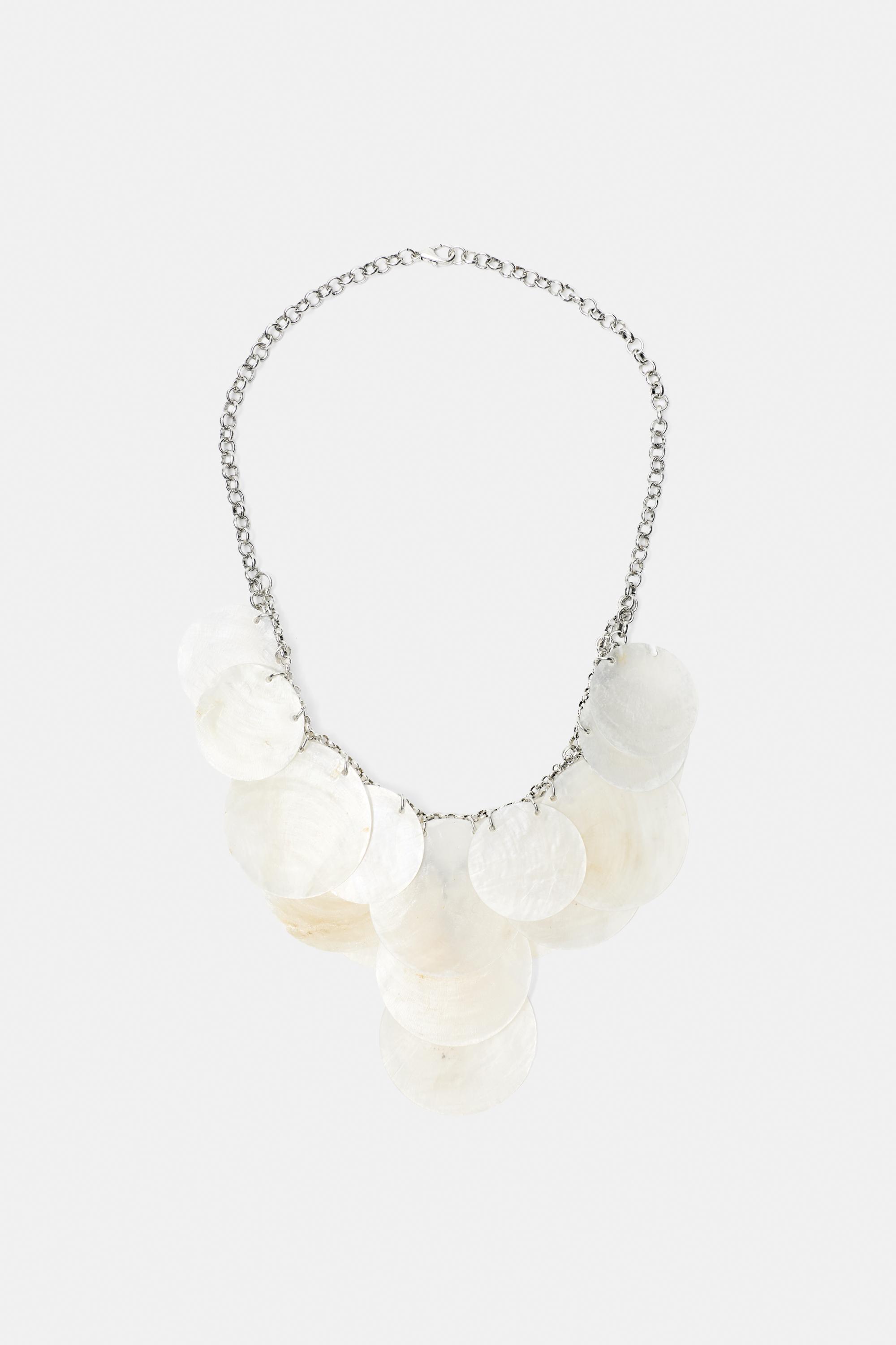 Mother-of-pearl-effect necklace — Ice