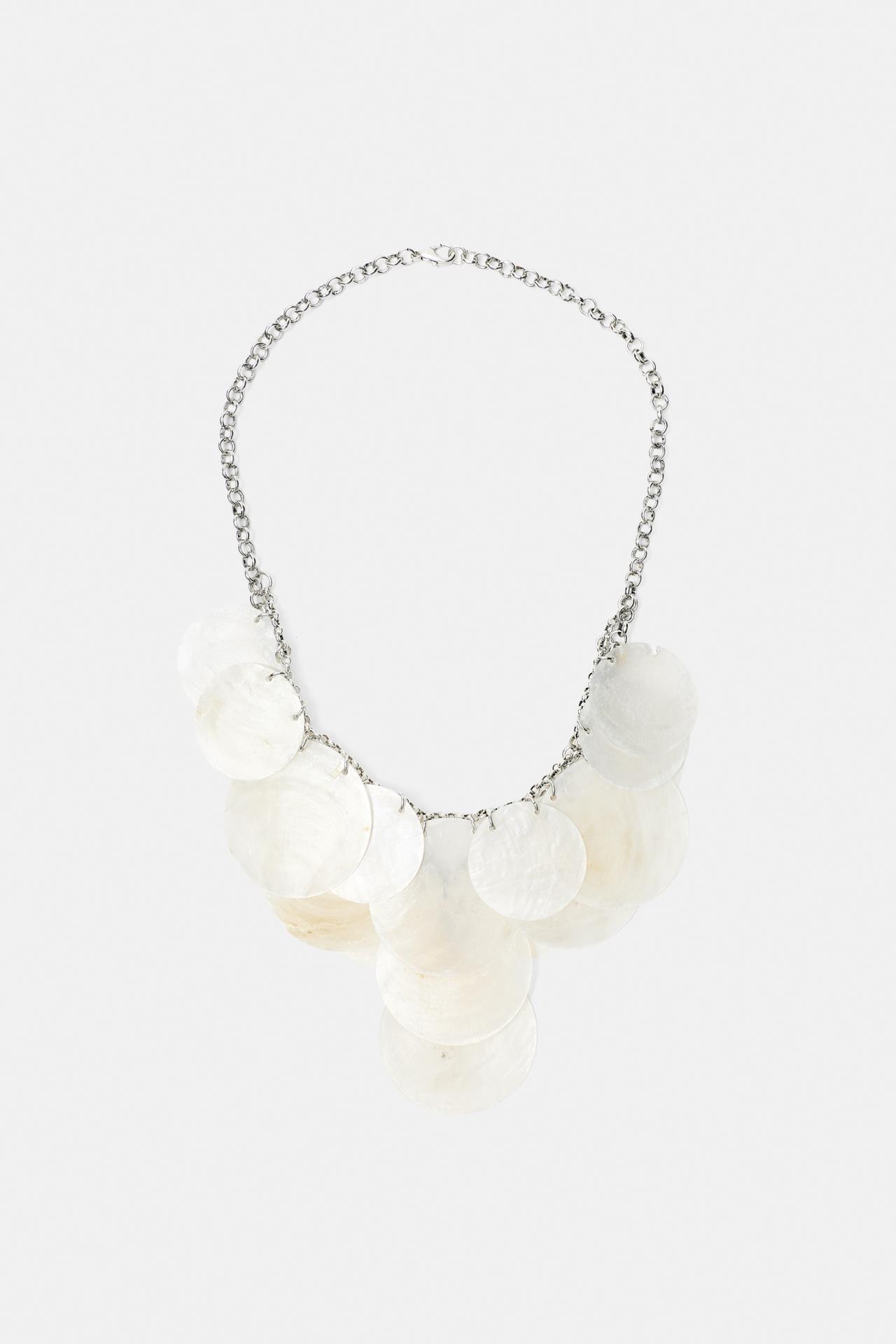 Mother-of-pearl-effect necklace — Ice