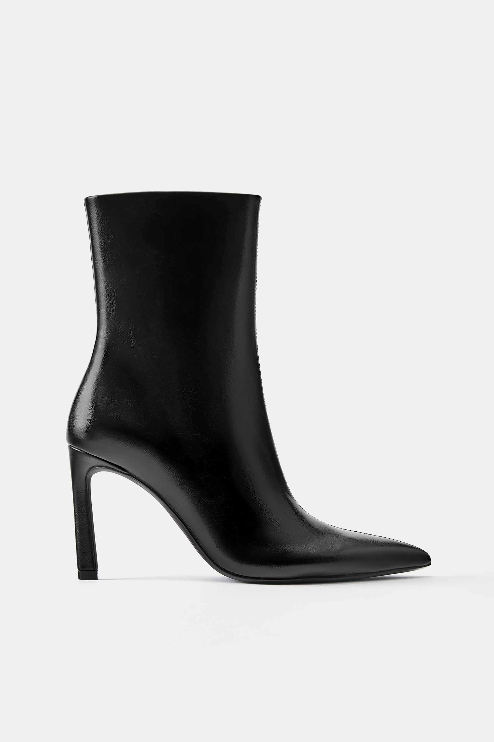 High-heel ankle boots — Black (alternate view)